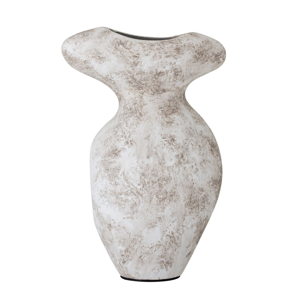 Bloomingville Vase Nori Deco, Gris, Terracotta