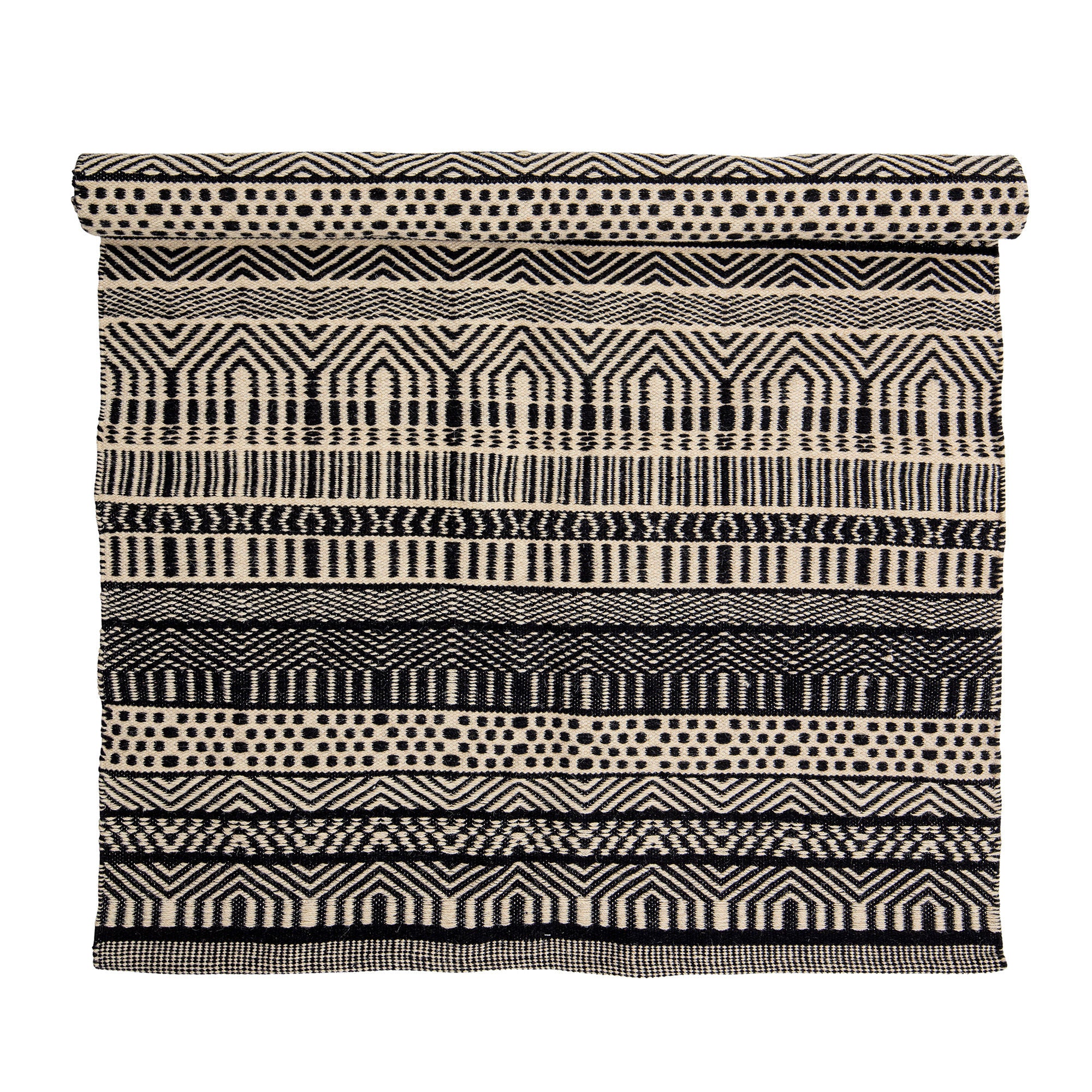 Bloomingville Tapis Joob, Noir, Laine