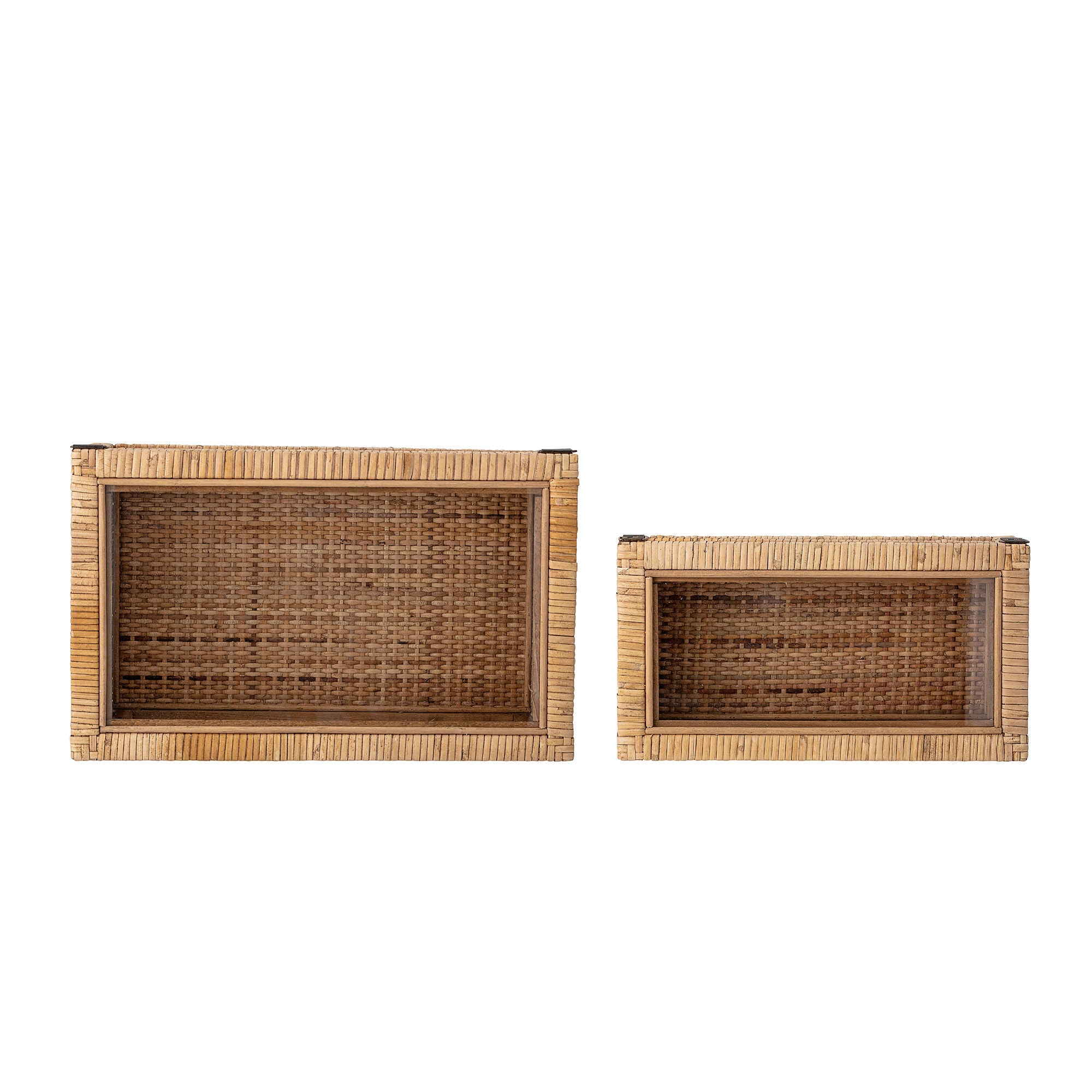 Bloomingville Lally Box met Deksel, Natuur, Rotan