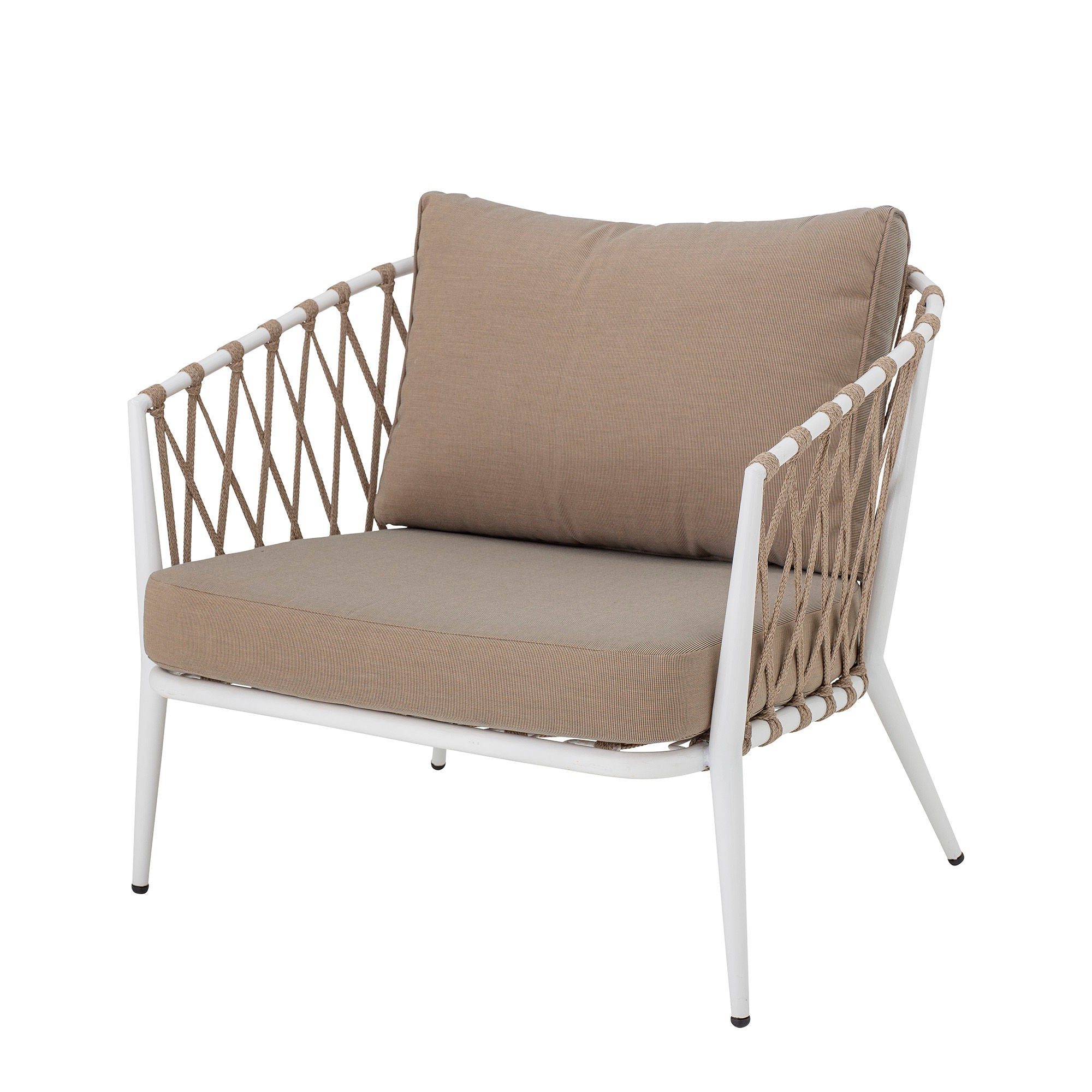 Silla Lounge Cia de Creative Collection, Blanco, Metal