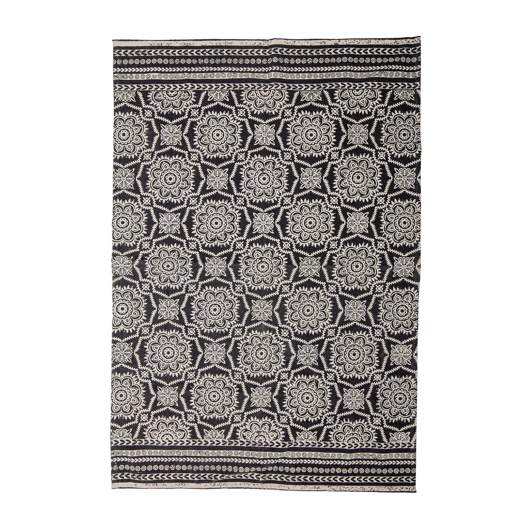 Bloomingville Tapis Aco, Noir, Coton