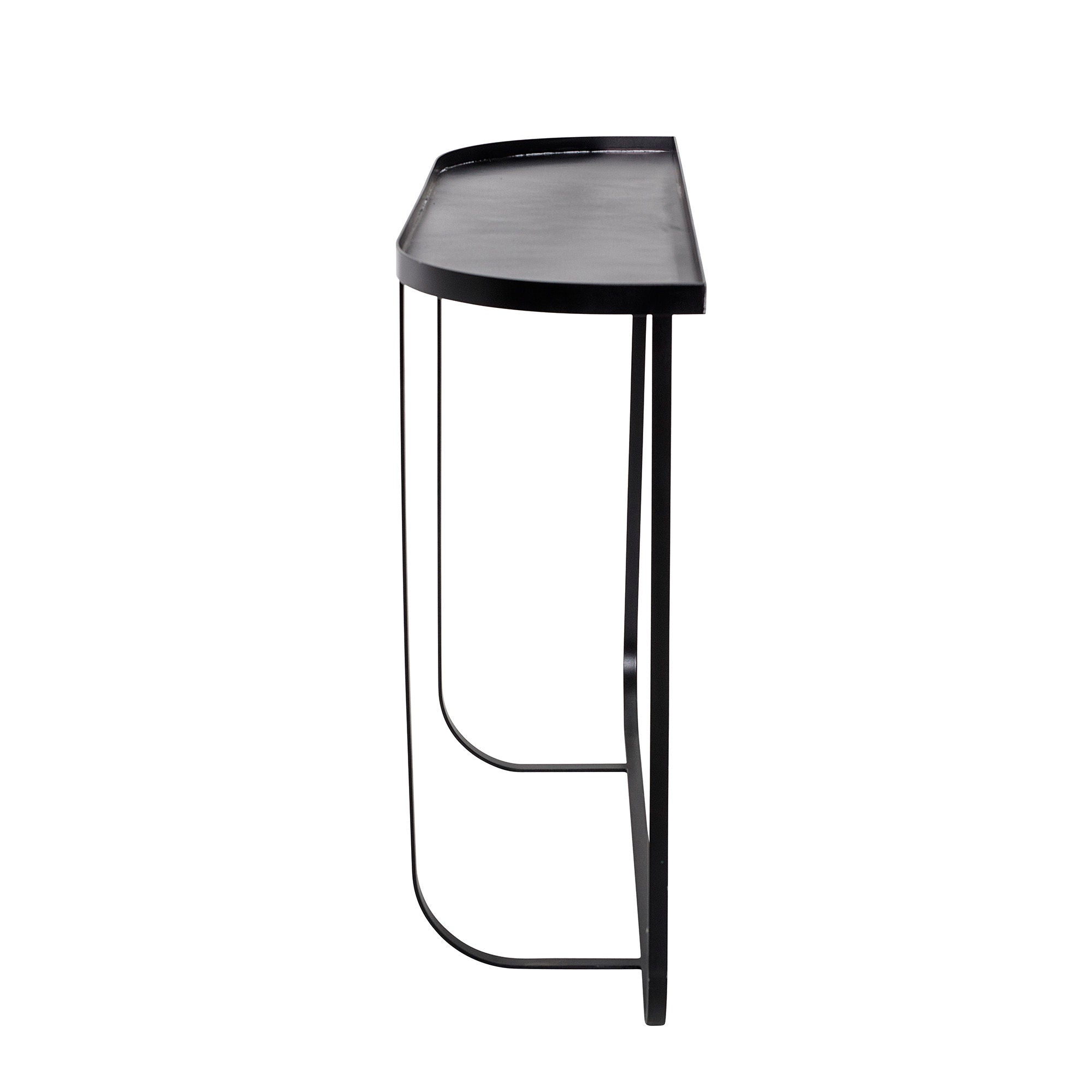 Bloomingville Mesa Consola Harper, Negro, Metal