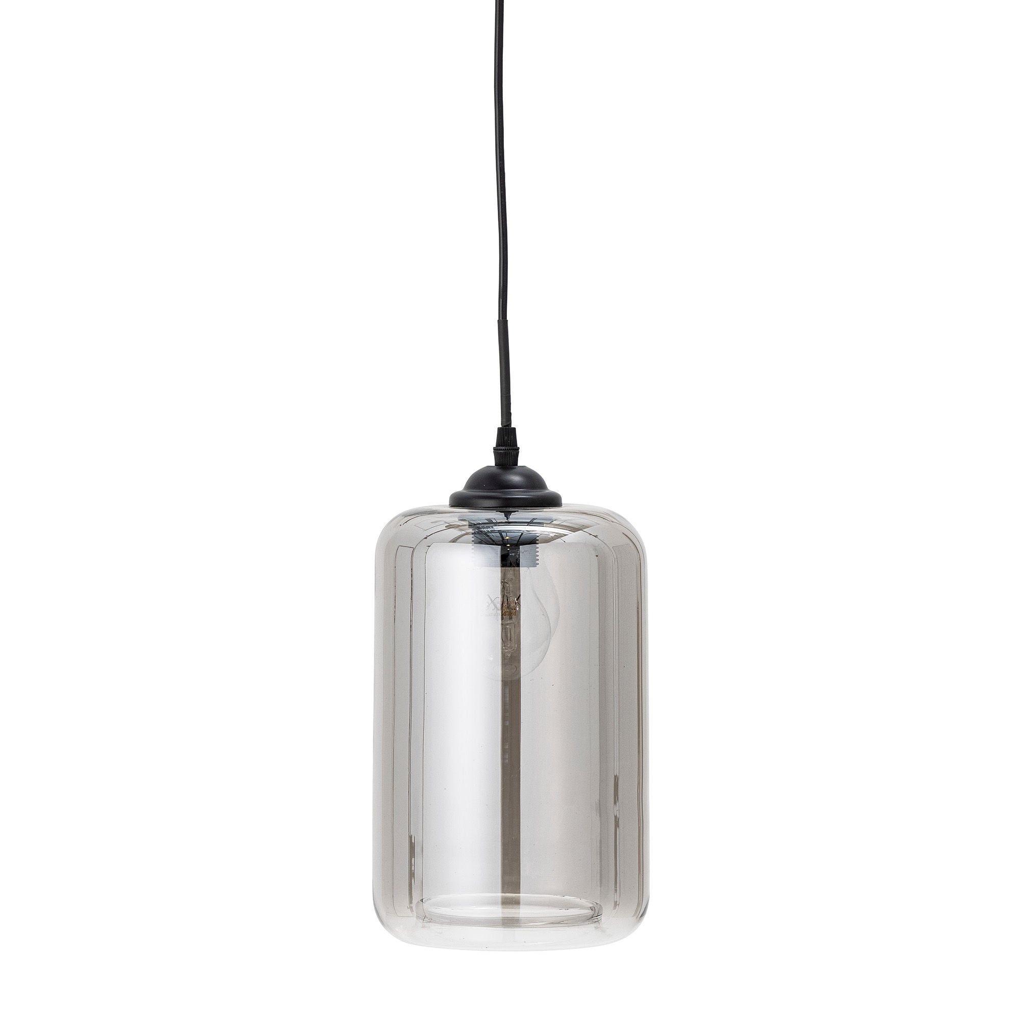 Bloomingville Lampe à Suspension Yoana, Gris, Verre