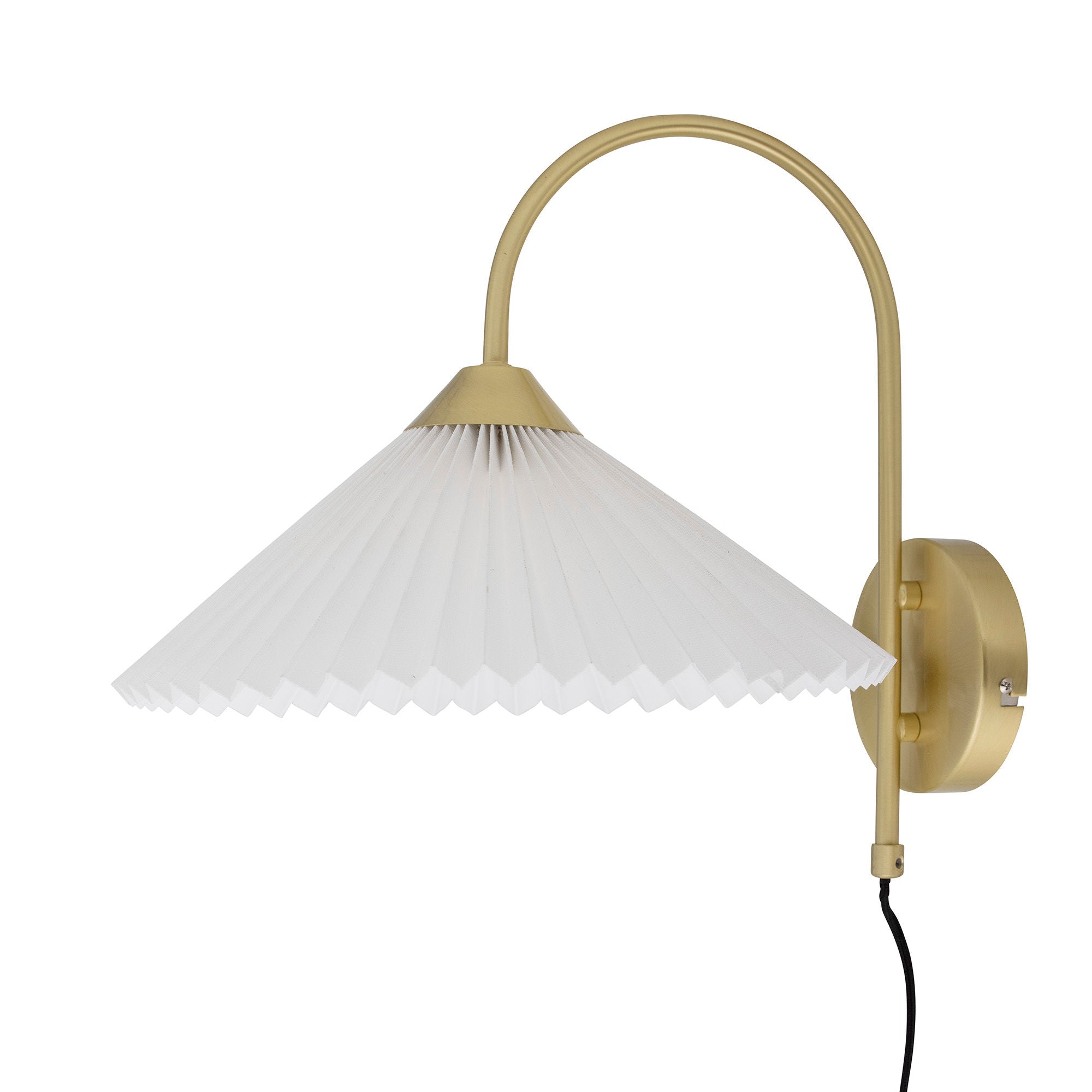 Bloomingville Firdes Wandlamp, Messing, Linnen