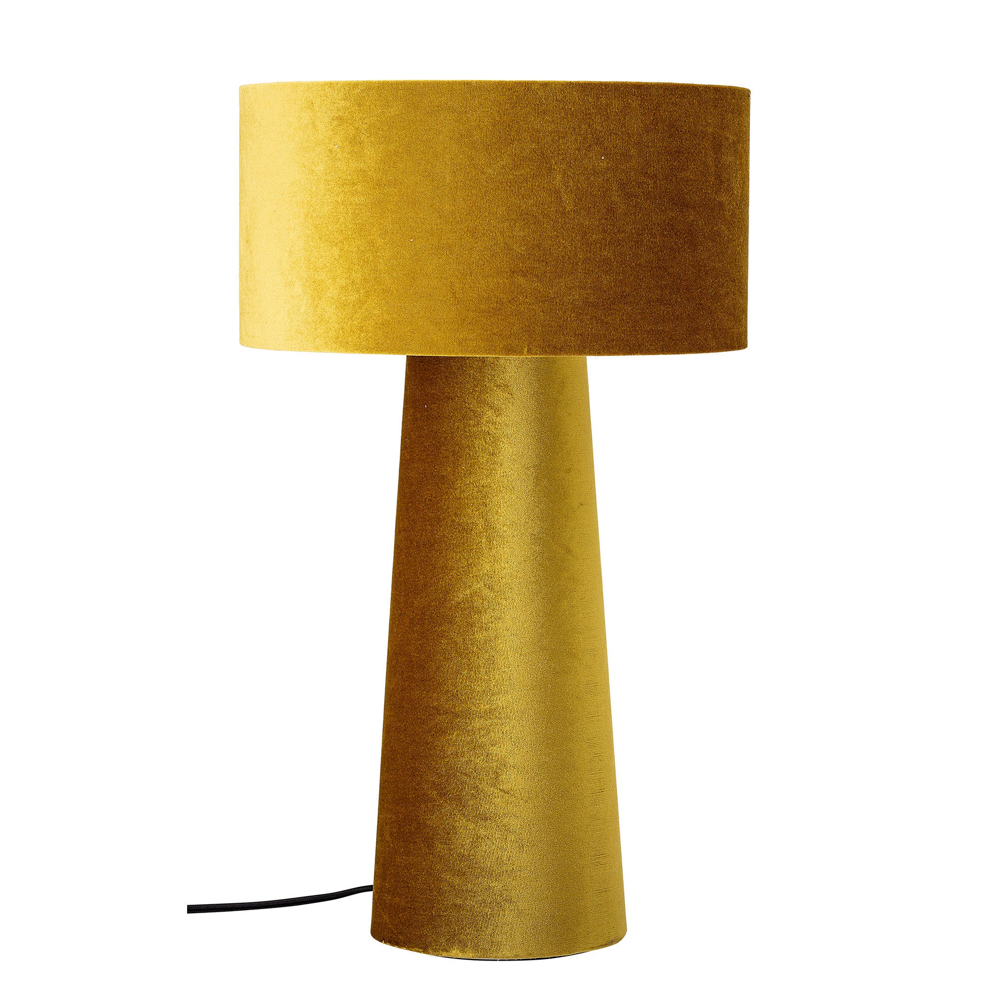 Bloomingville Lampe de table Dafna, Jaune, Polyester