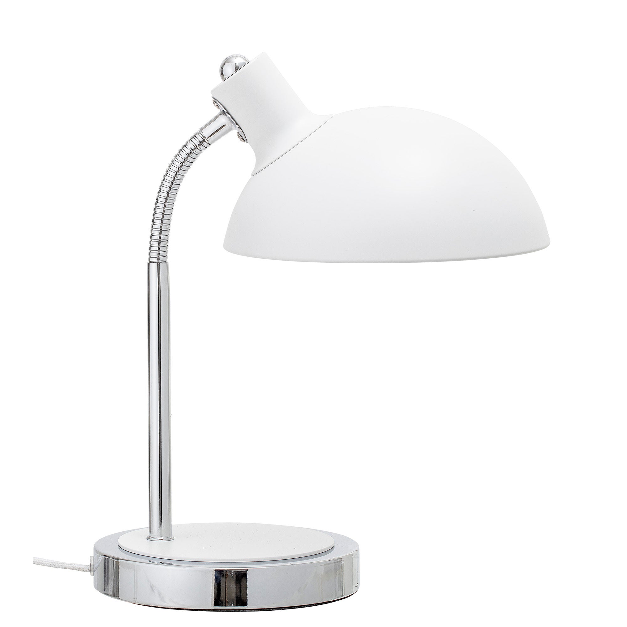 Bloomingville Lampe de table Stalia, Blanc, Métal