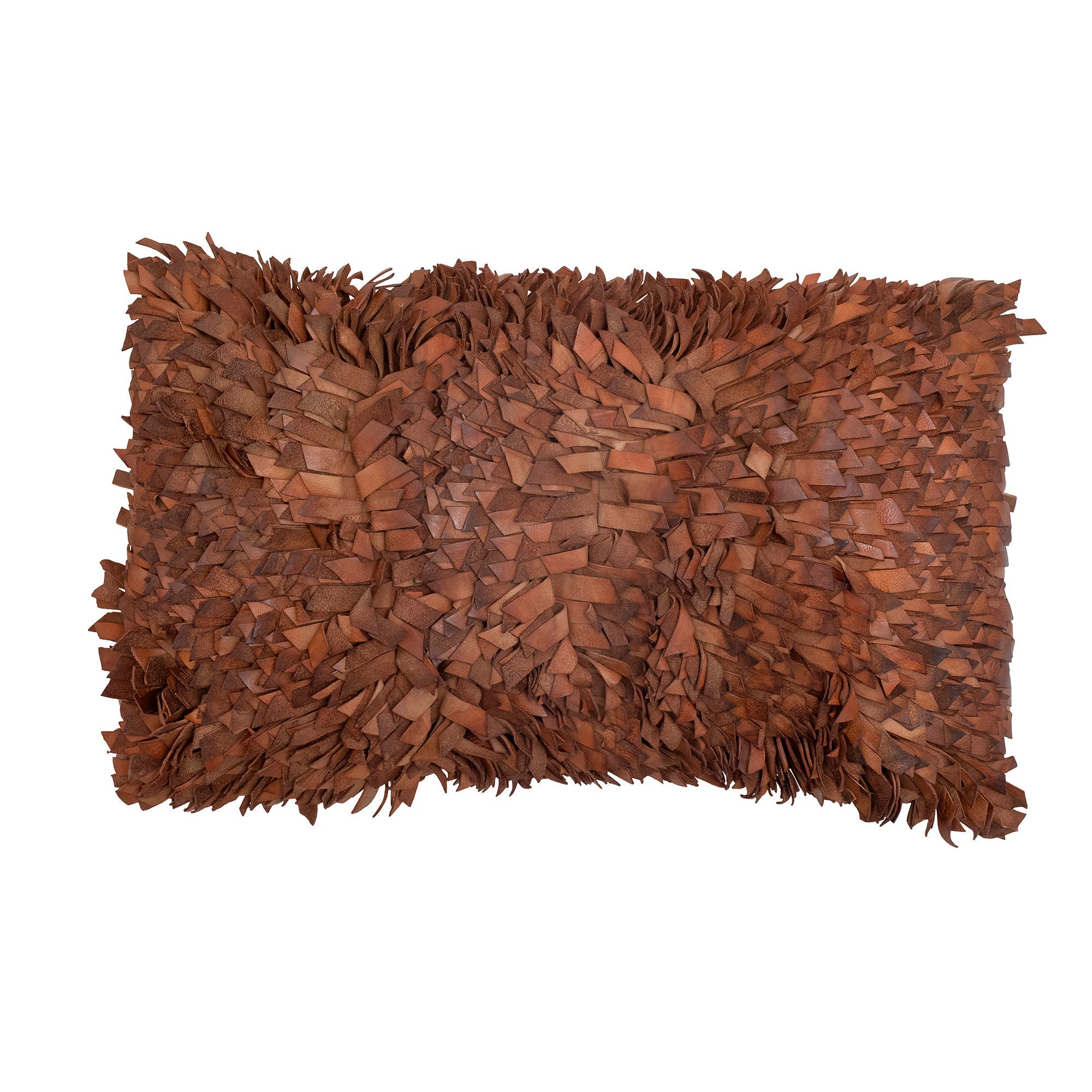 Bloomingville Coussin Serah, Marron, Cuir