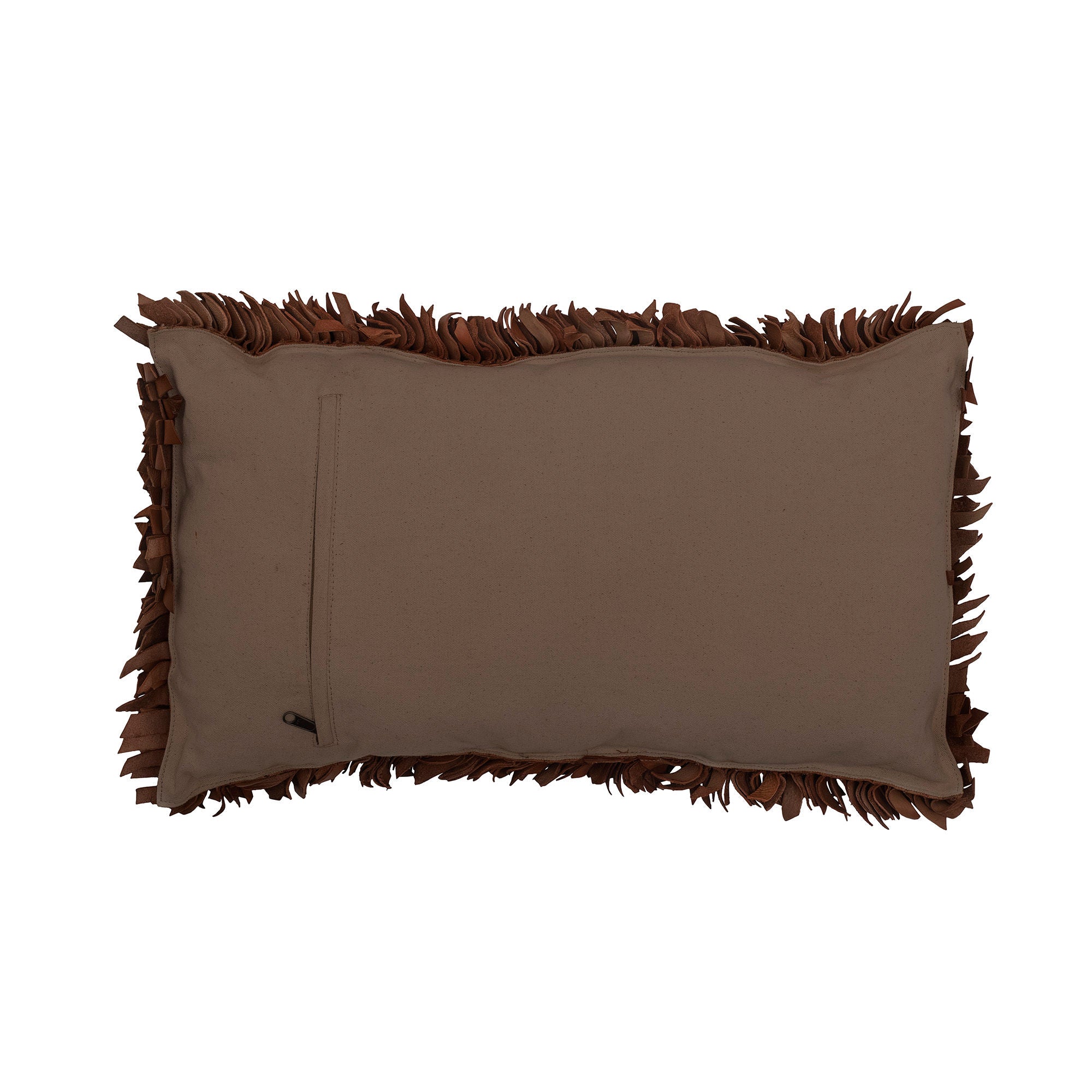 Bloomingville Coussin Serah, Marron, Cuir