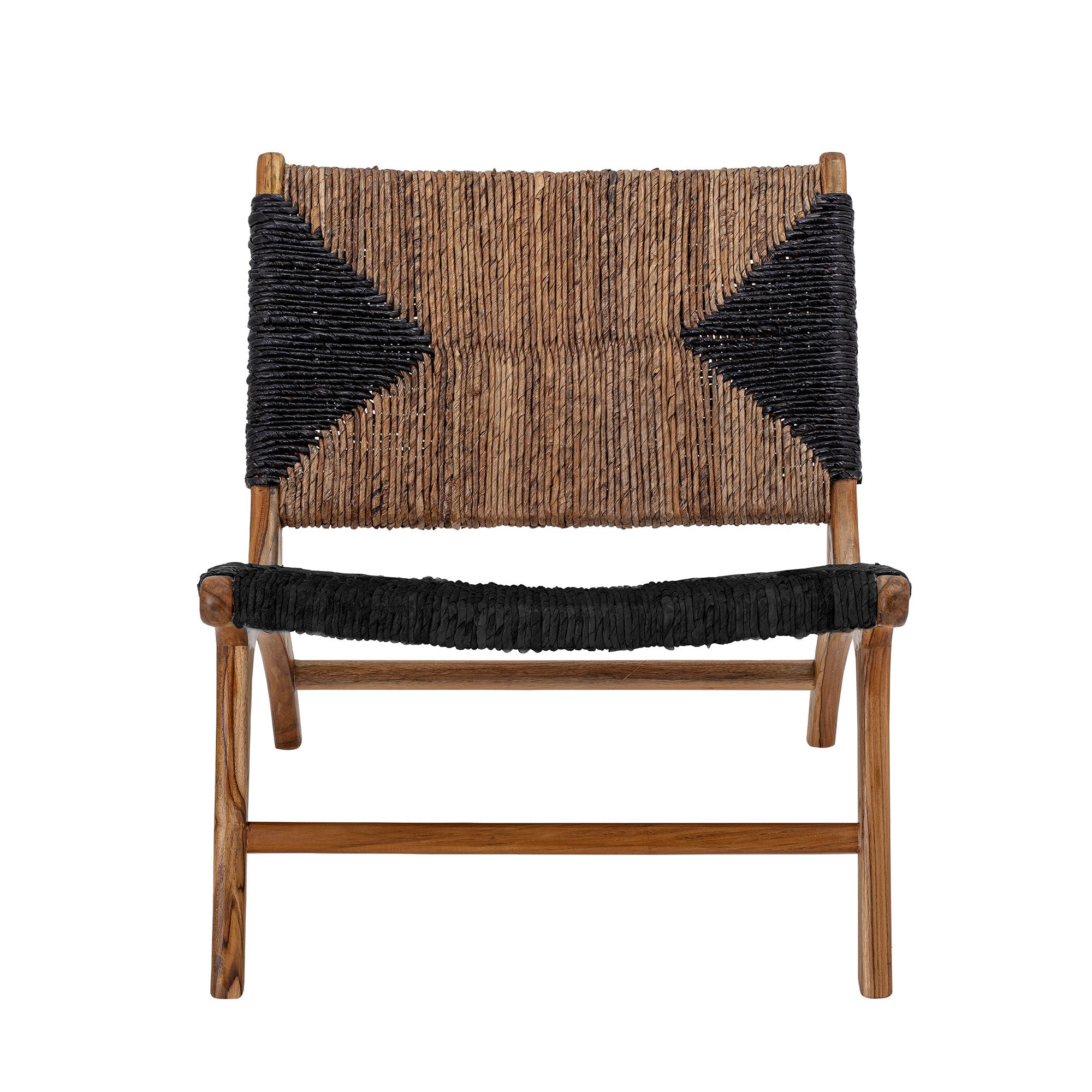 Creative Collection Grant Lounge Chair, Schwarz, Teakholz