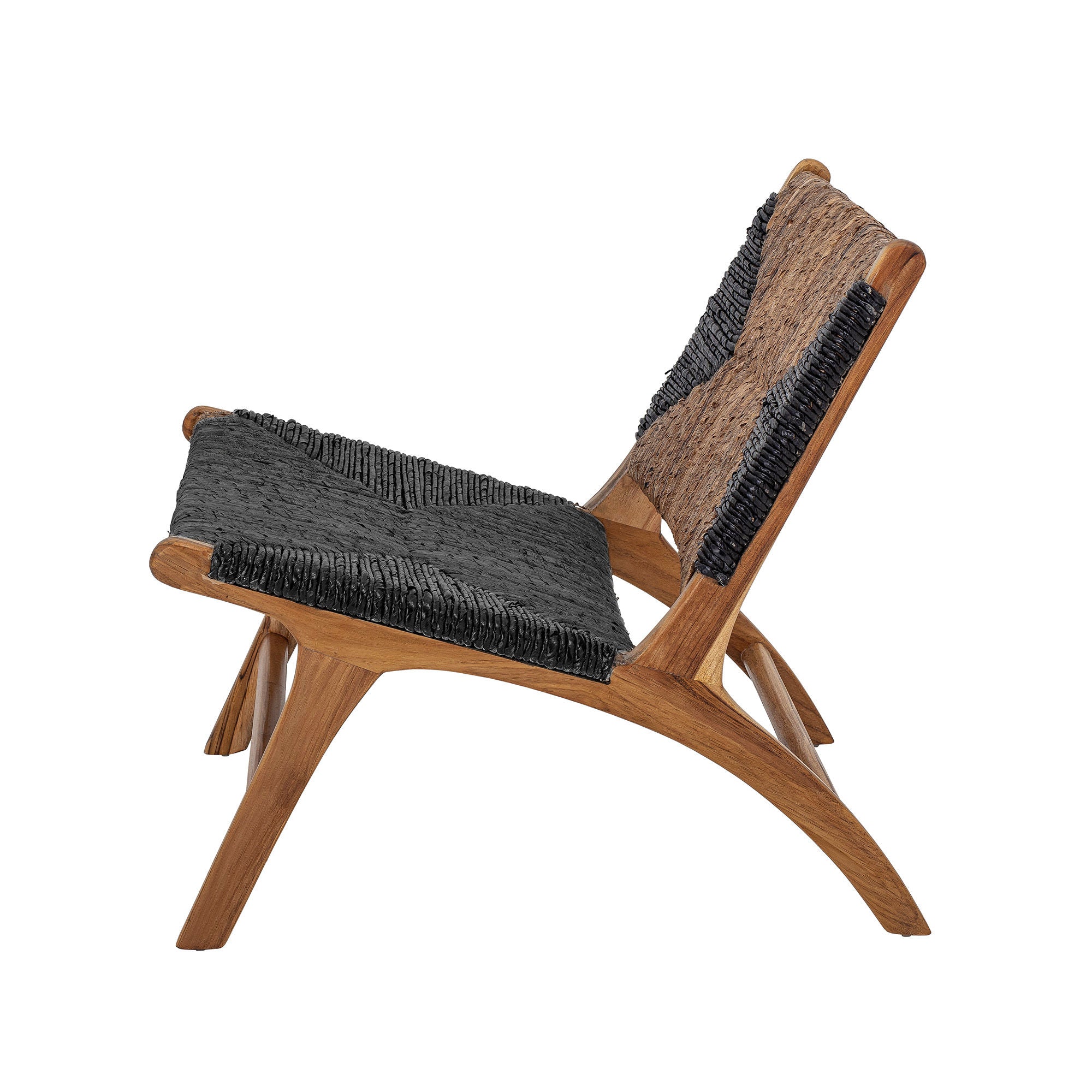 Creative Collection Grant Lounge Chair, Schwarz, Teakholz