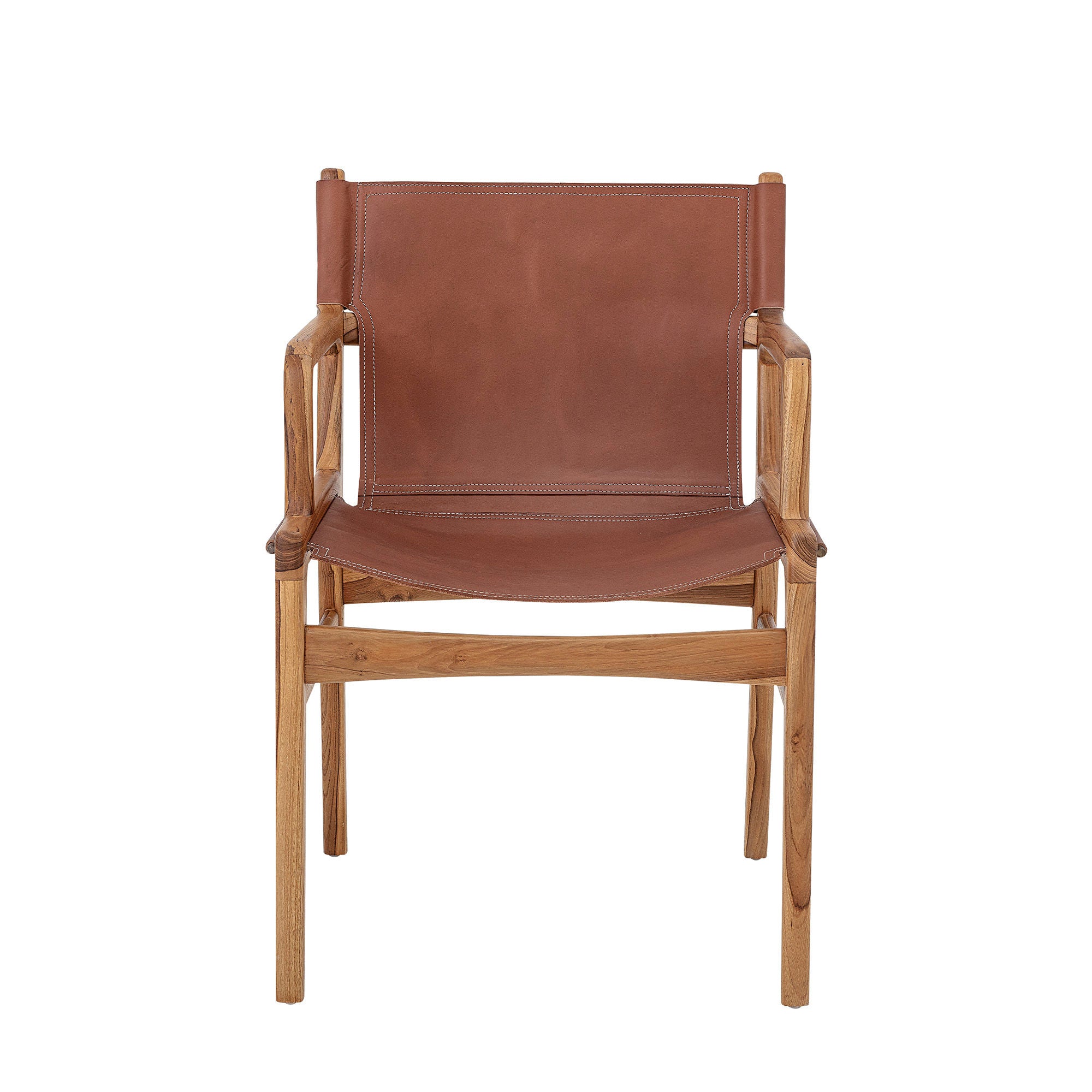 Bloomingville Fauteuil Ollie, Marron, Cuir