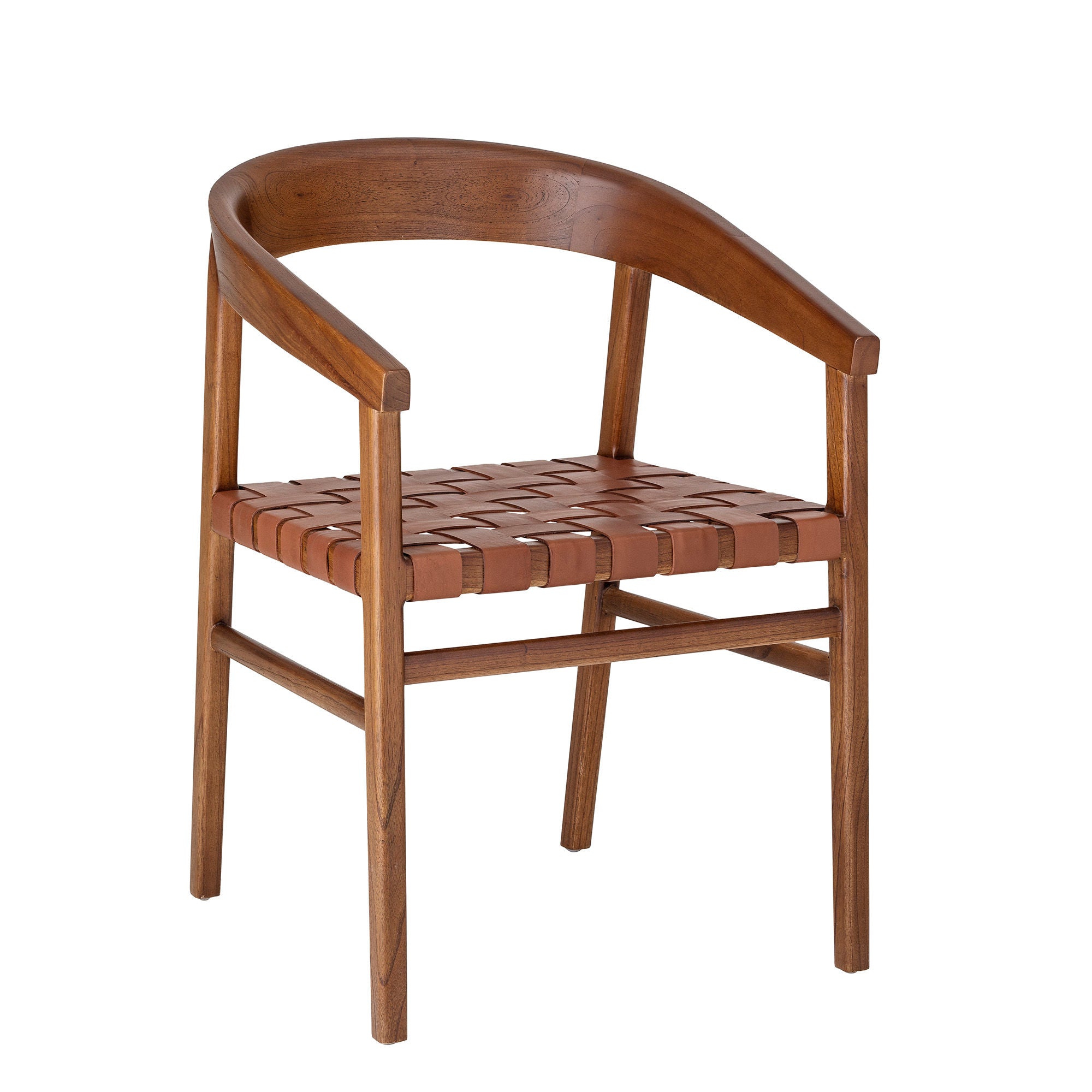 Bloomingville Chaise Vitus, Marron, Cuir