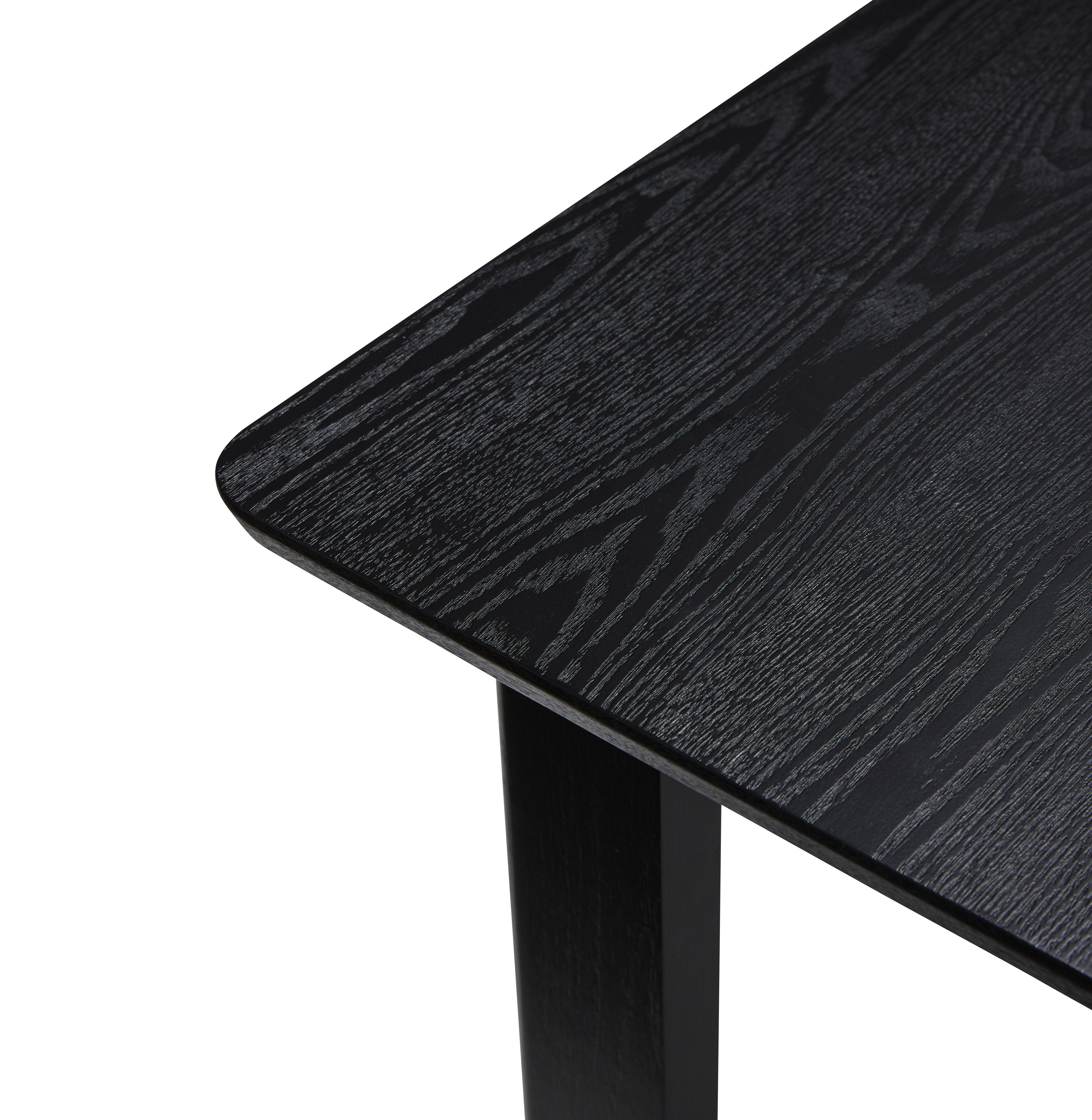 Hübsch Mesa de comedor Dapper Cuadrada Negro