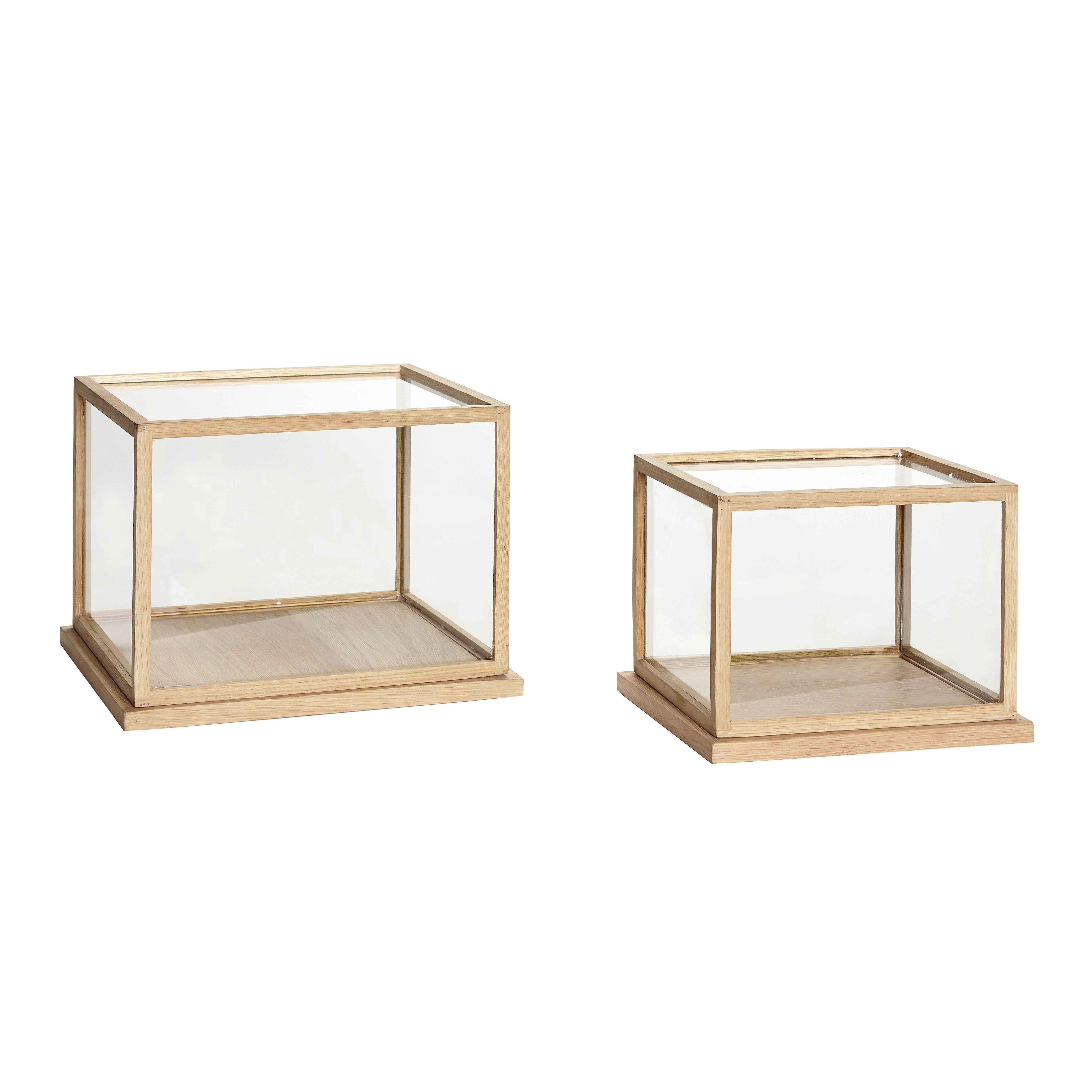 Hübsch Gafas Displayboxes Pequeño Naturel (juego de 2)