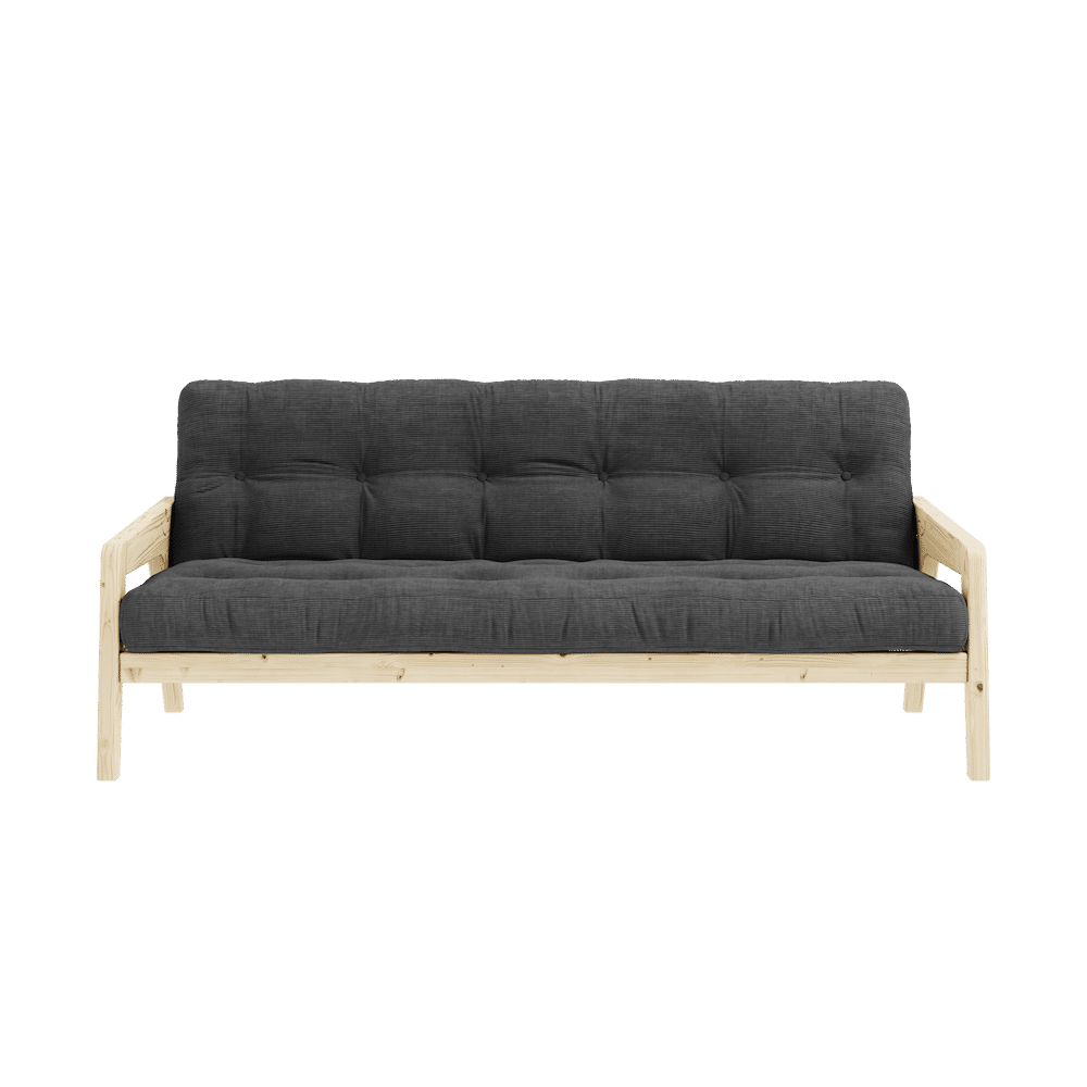 Karup Design GRAB LAQUÉ CLAIR AVEC MATELAS MIXTE 5 COUCHES CHARBON