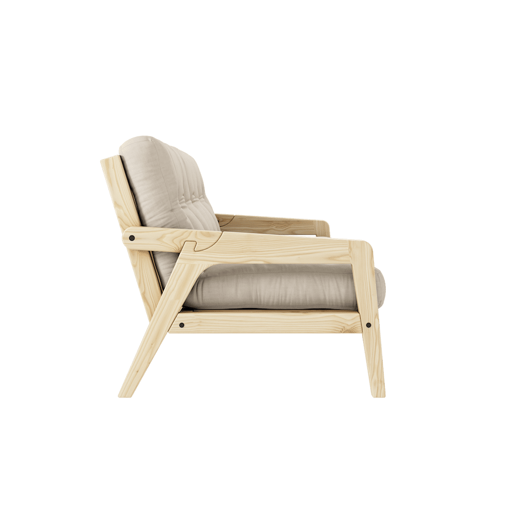 Karup Design GRAB KLARE LACKIERT W. 5-Schicht GEMISCHTE MATRATZE BEIGE