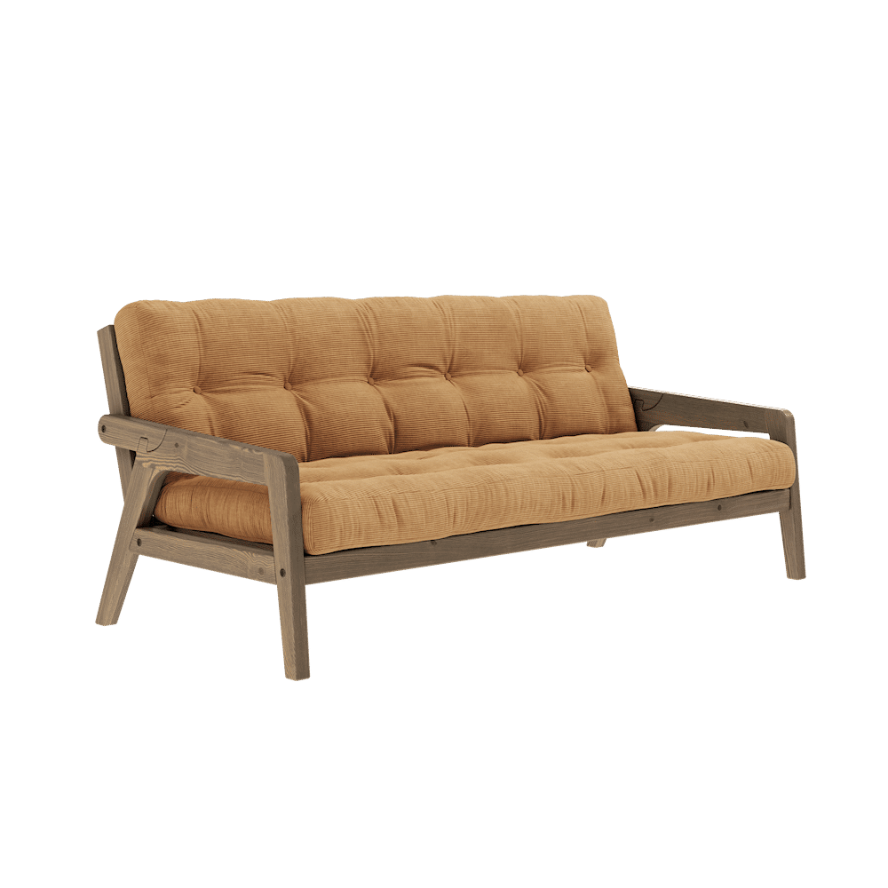 Karup Design SAISIR CAROBE LAQUÉ W. MATELAS MIXTE 5 COUCHES FUDGE BRUN