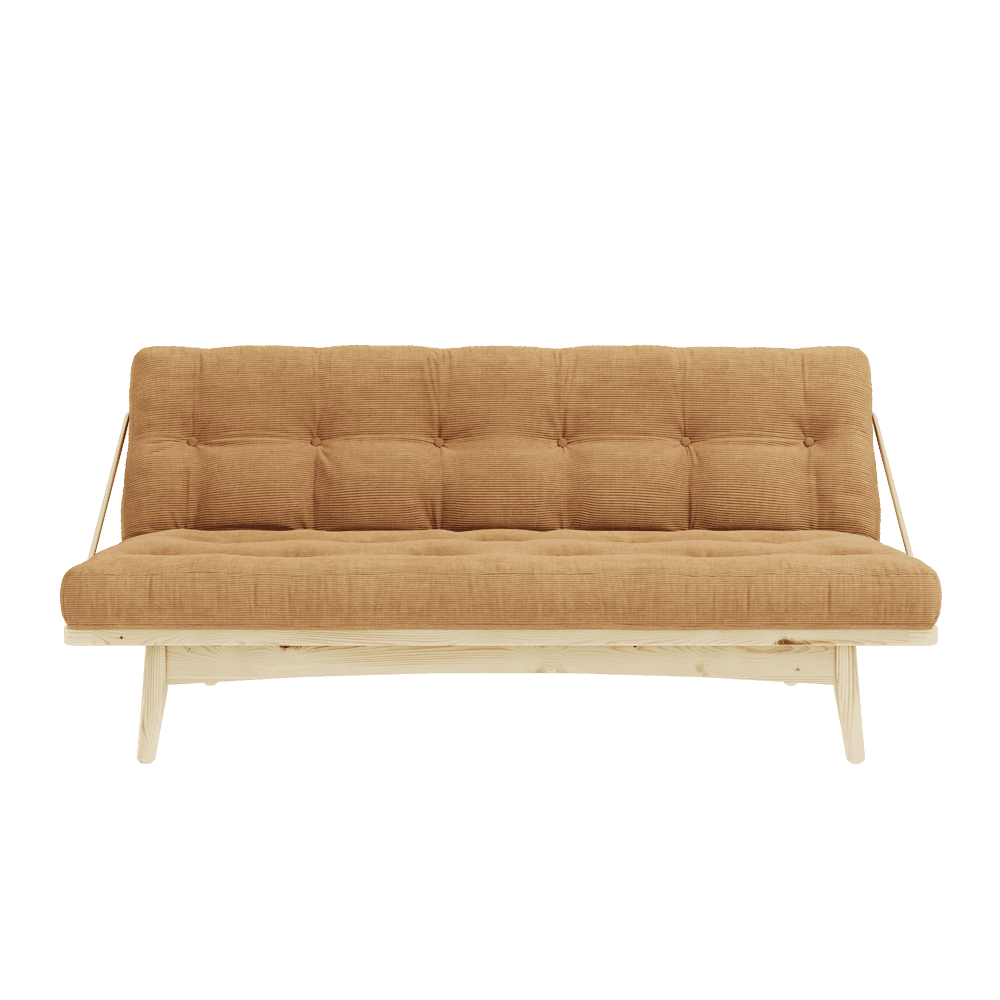 FOLK CLAIR LAQUE W. MATELAS MIXTE 5 COUCHES FUDGE BRUN