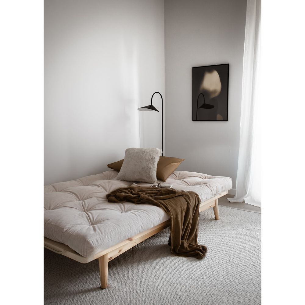 FOLK CLAIR LAQUE W. MATELAS MIXTE 5 COUCHES FUDGE BRUN