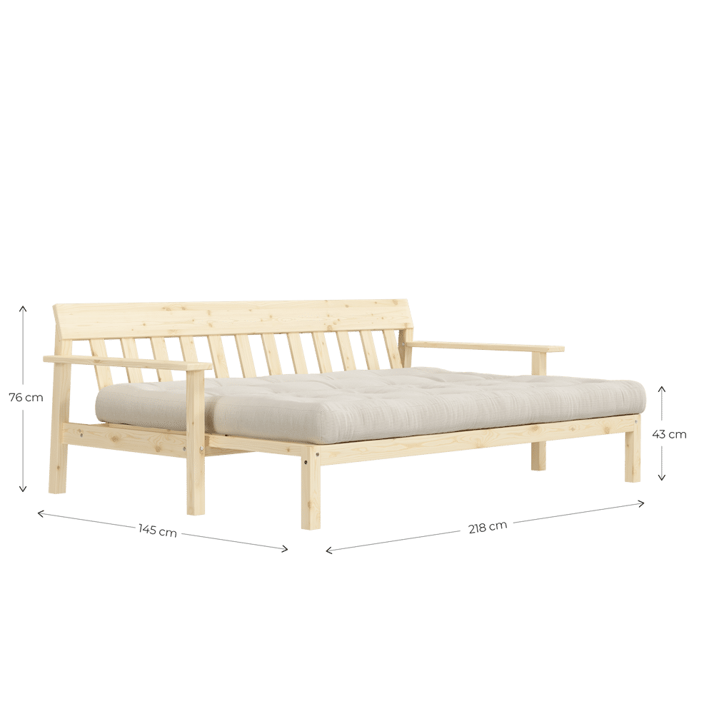 Le concepteur DÉBOUT CLAIR LAQUÉ W. MATELAS MIXTE 5 COUCHES SORBET