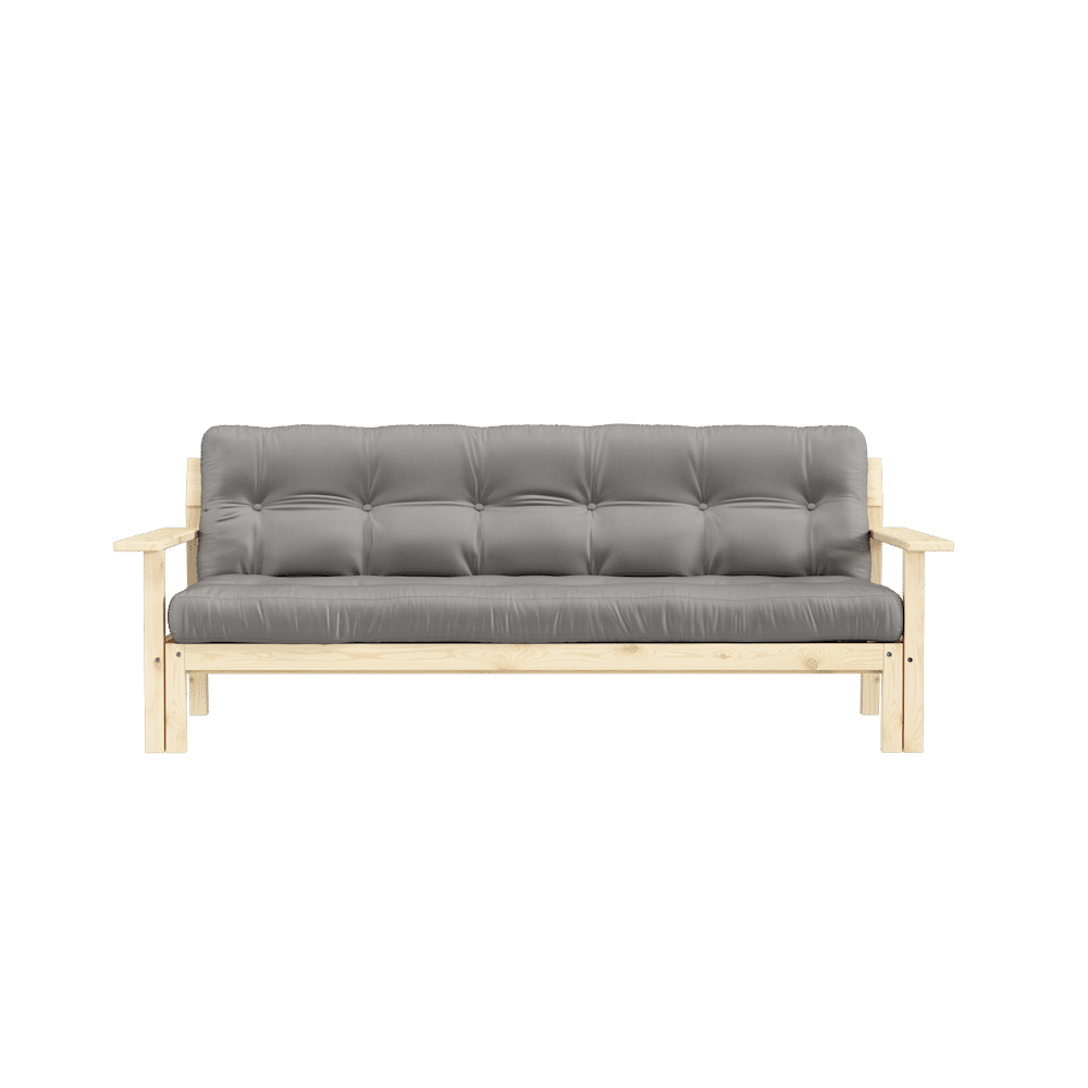 Le concepteur DÉBOUT CLAIR LAQUÉ W. MATELAS MIXTE 5 COUCHES GRIS