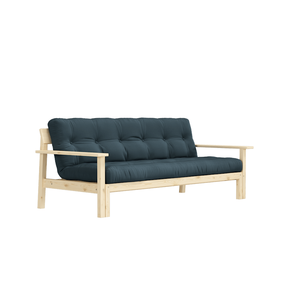 Karup Design UNWIND LAQUÉ CLAIR AVEC MATELAS MIXTE 5 COUCHES BLEU PÉTROLE