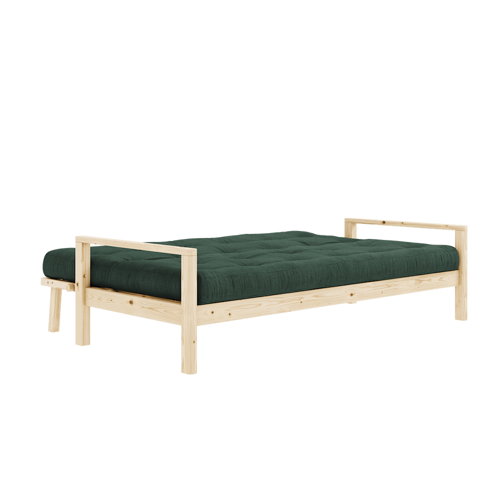 Designer BOUTON CLAIR LAQUÉ W. MATELAS MIXTE 5 COUCHES ALGUE