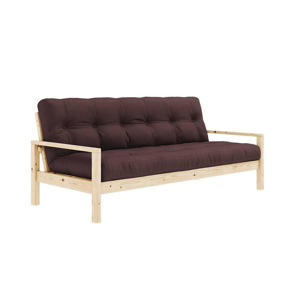 Designer BOUTON CLAIR LAQUÉ W. MATELAS MIXTE 5 COUCHES BRUN