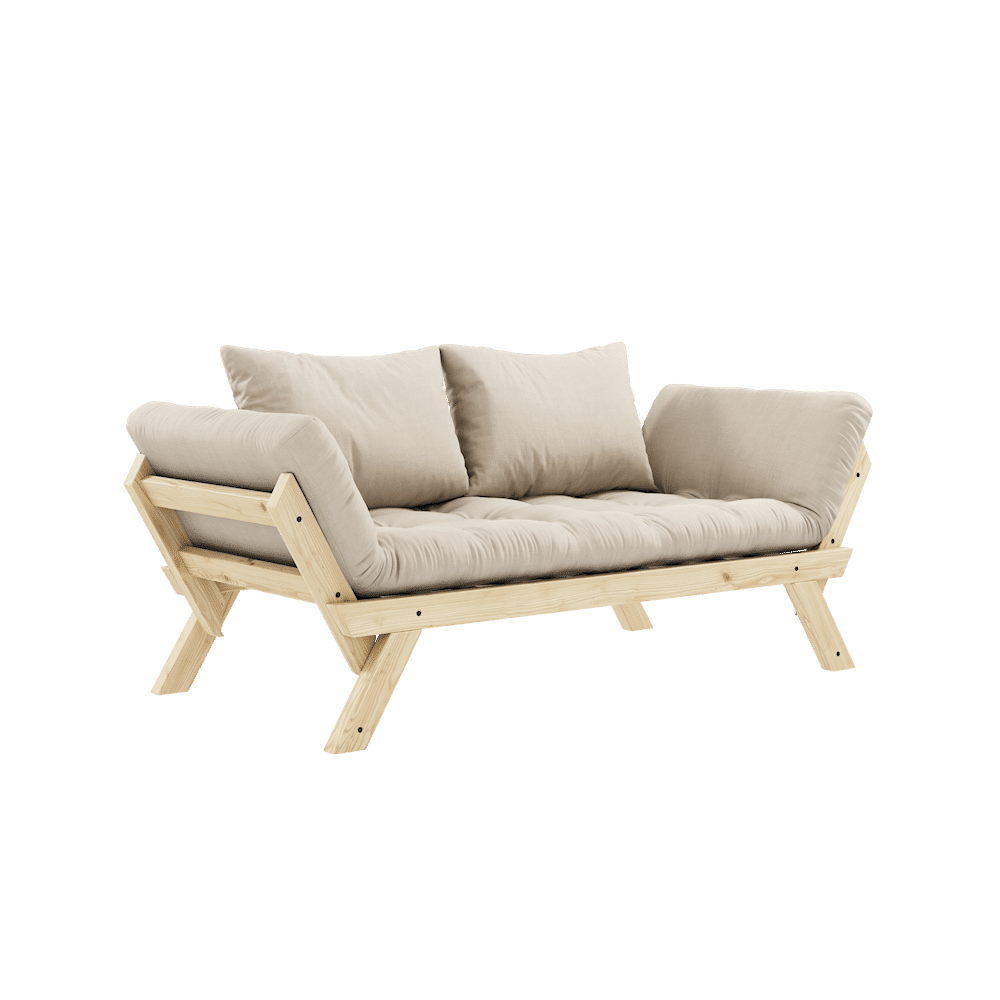 Karup Design BEBOP CLAIR LAQUE W. MATELAS MIXTE 4 COUCHES BEIGE