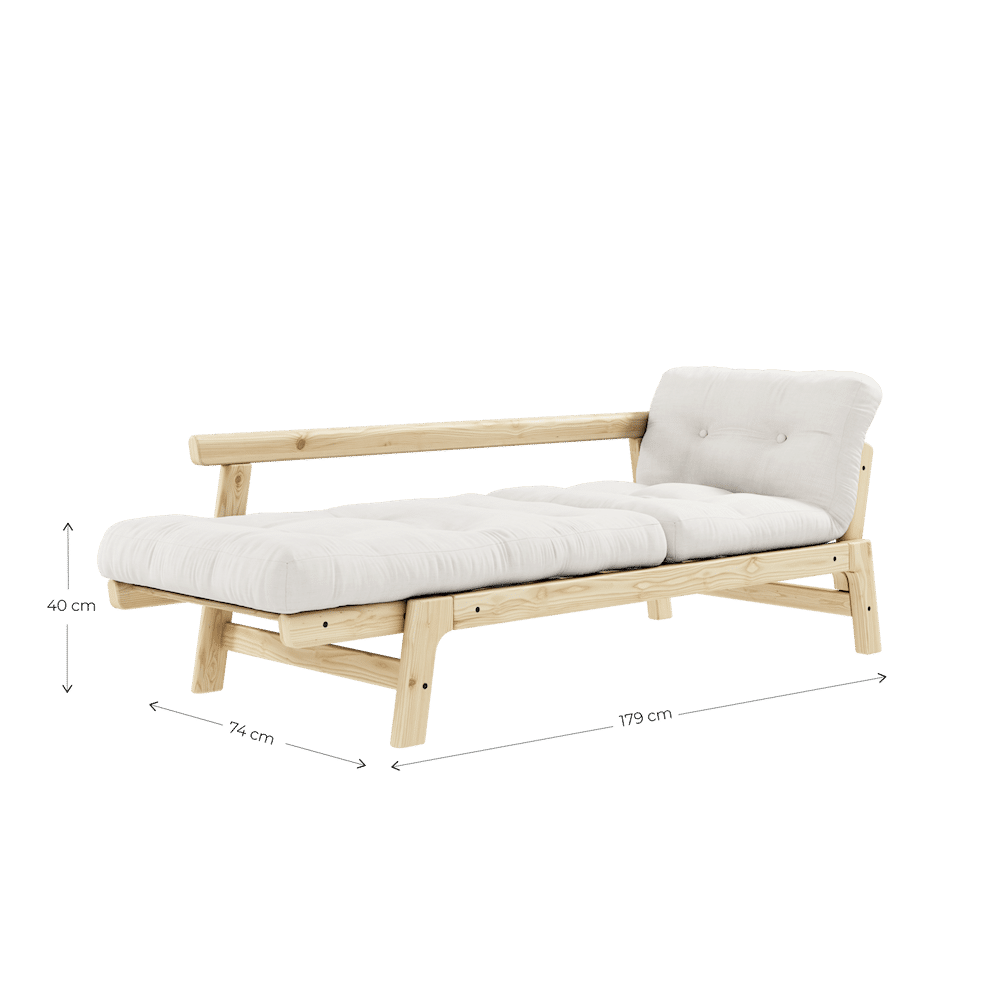 ÉTAPE CLAIRE LAQUÉE W. MATELAS MOCCA STEP