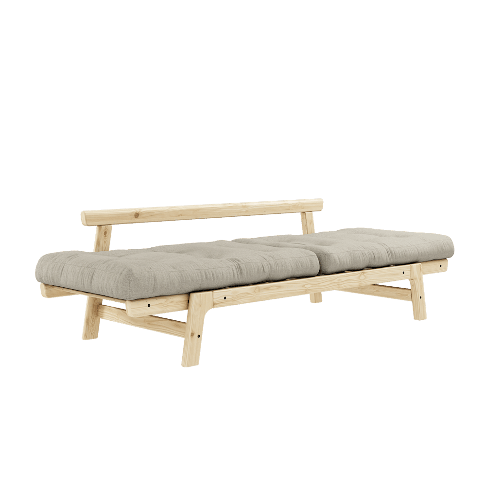 ÉTAPE CLAIRE LAQUÉE W. ÉTAPE MATELAS LIN