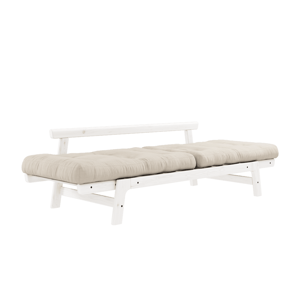 Karup Design STEP LAQUE BLANC W. MATELAS STEP BEIGE