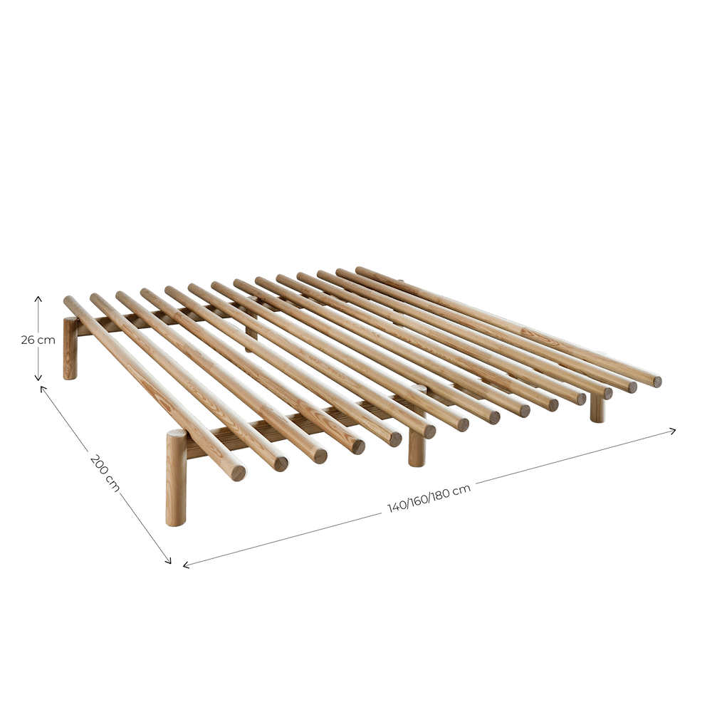 Karup Design PACE BETT KLAR LACKIERT 180 X 200