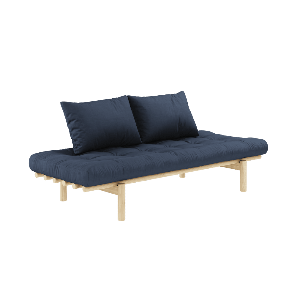 Karup Design PACE DAYBED KLAR LACKIERT MIT 4-LAGIGER MISCHMATRATZE MARINEBLAU