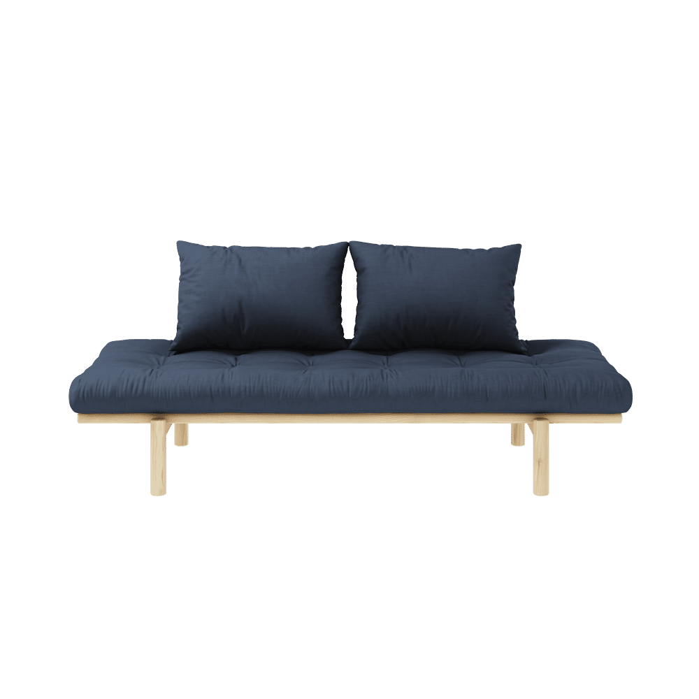 Karup Design PACE DAYBED CLEAR LACQUERED W. 4-LAYER MIXED MATTRESS NAVY