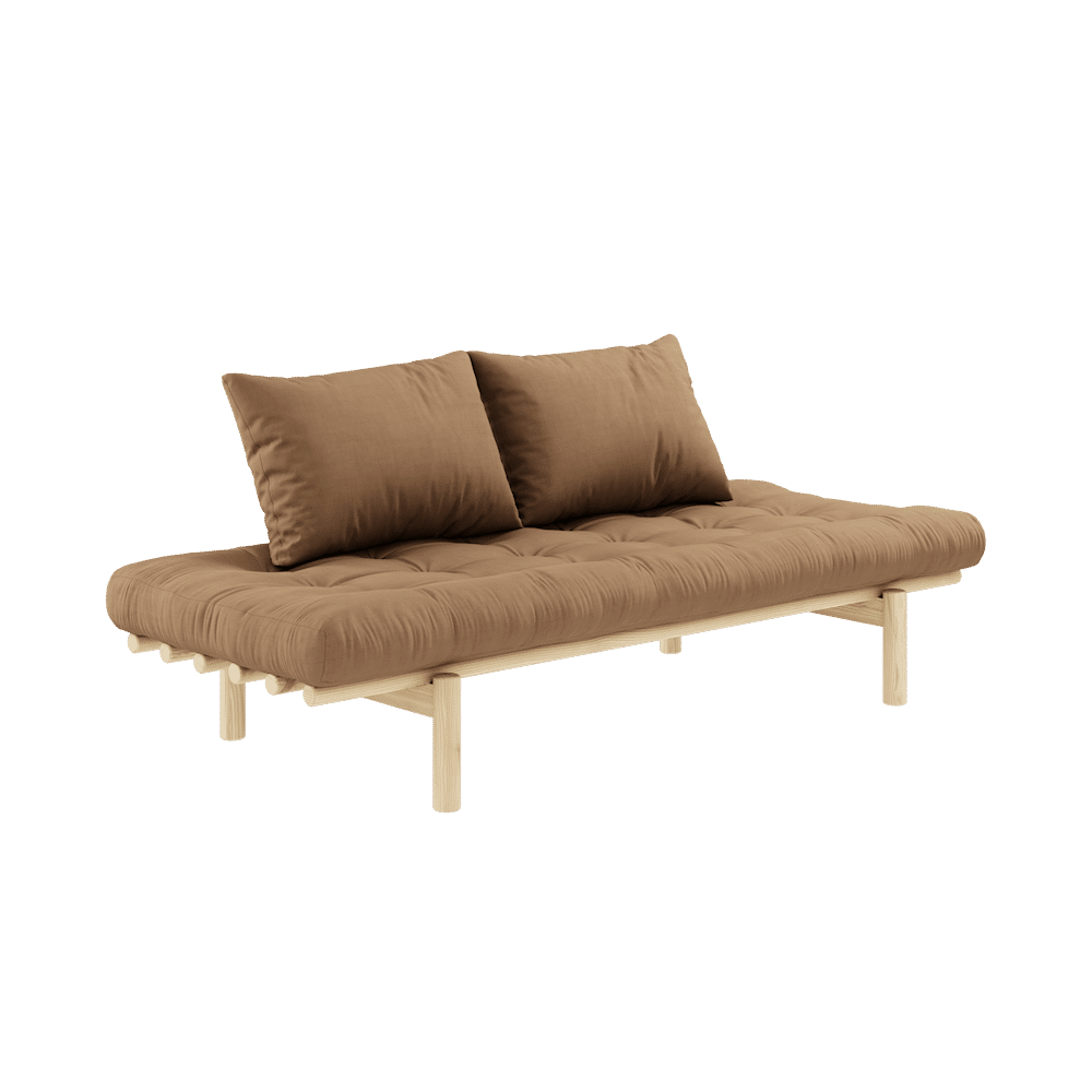 Karup Design PACE DAYBED CLEAR LACQUERED W. 4-LAYER MIXED MATTRESS MOCCA