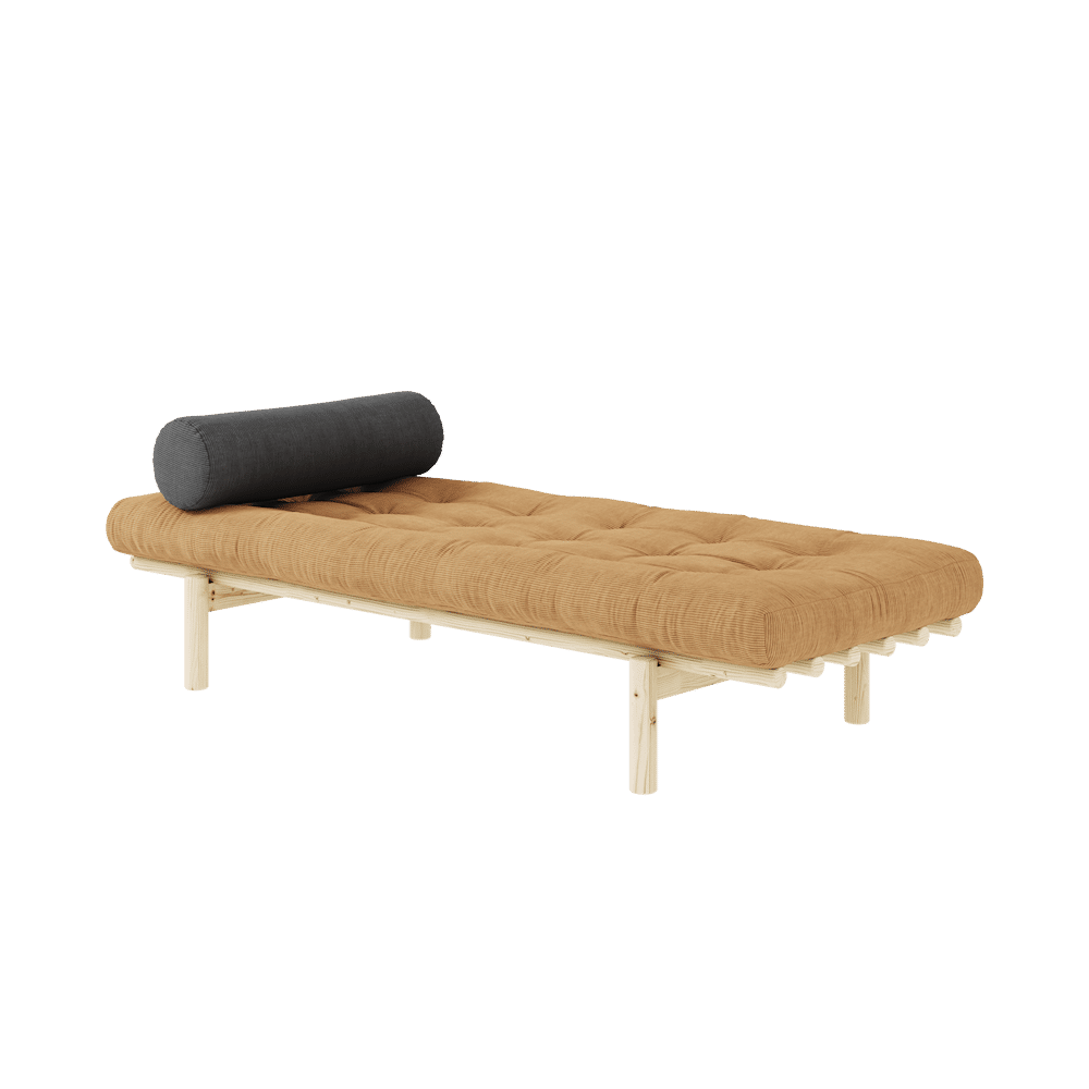 Karup Design NEXT DAYBED CLEAR LACQUERED W. 4-LAYER MIXED MATTRESS FUDGE BROWN