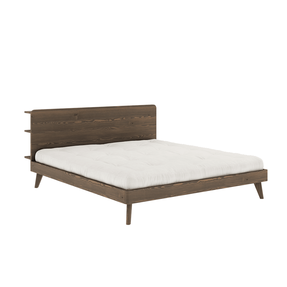 CAMA DE RETIRO CAROB BROWN 180X200