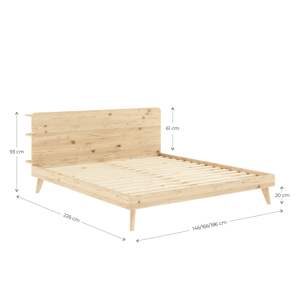 Karup Design RETREAT BED CAROB BROWN 180 X 200