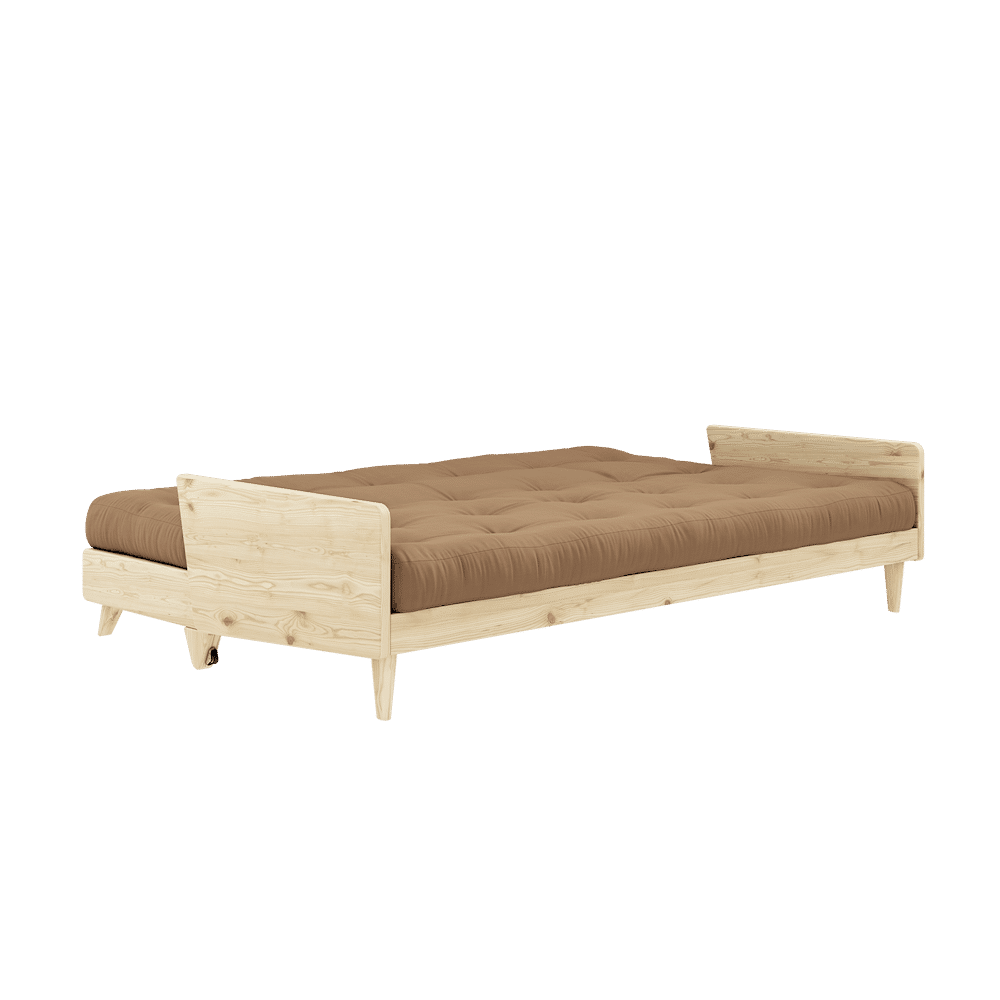 INDIE CLAIR LAQUE W. MATELAS MIXTE 5 COUCHES MOCCAA