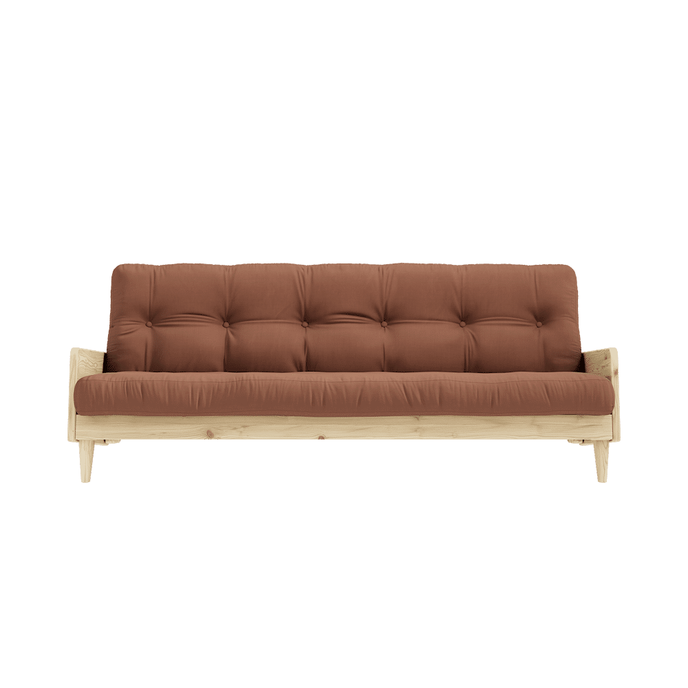 Karup Design INDIE CLAIR LAQUÉ W. MATELAS MIXTE 5 COUCHES CLAY BROWN