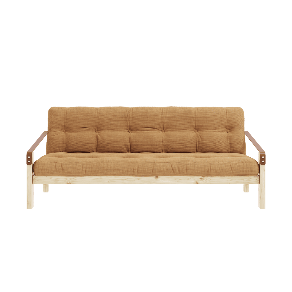 Karup Design POÉSIE CLAIR LAQUÉ W. MATELAS MIXTE 5 COUCHES FUDGE BRUN