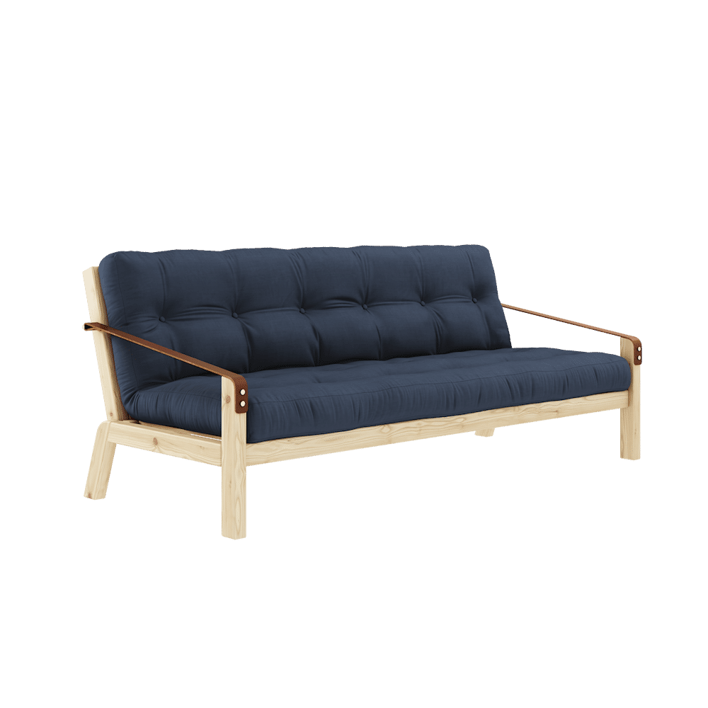 Karup Design POÉSIE CLAIR LAQUÉ W. MATELAS MIXTE 5 COUCHES MARINE