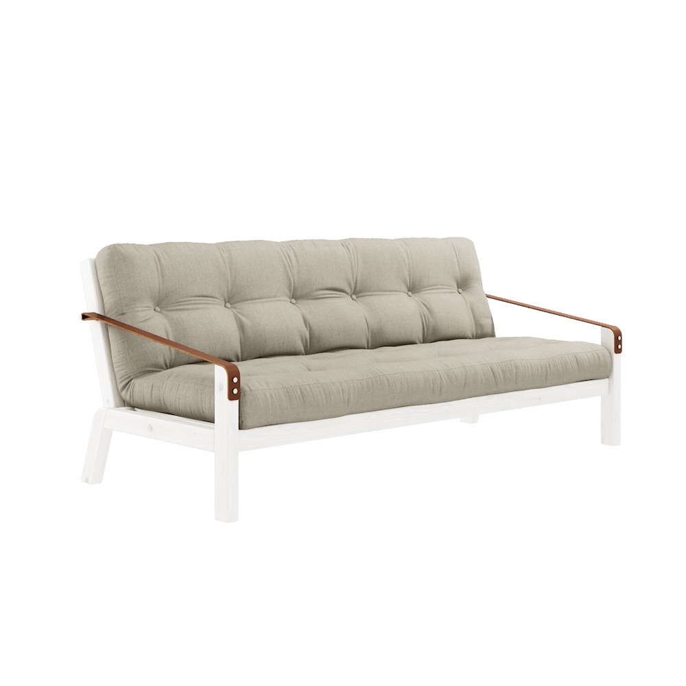 Karup Design POÉSIE LAQUÉE BLANC W. 5-COUCHE MIXTE MATELAS LIN