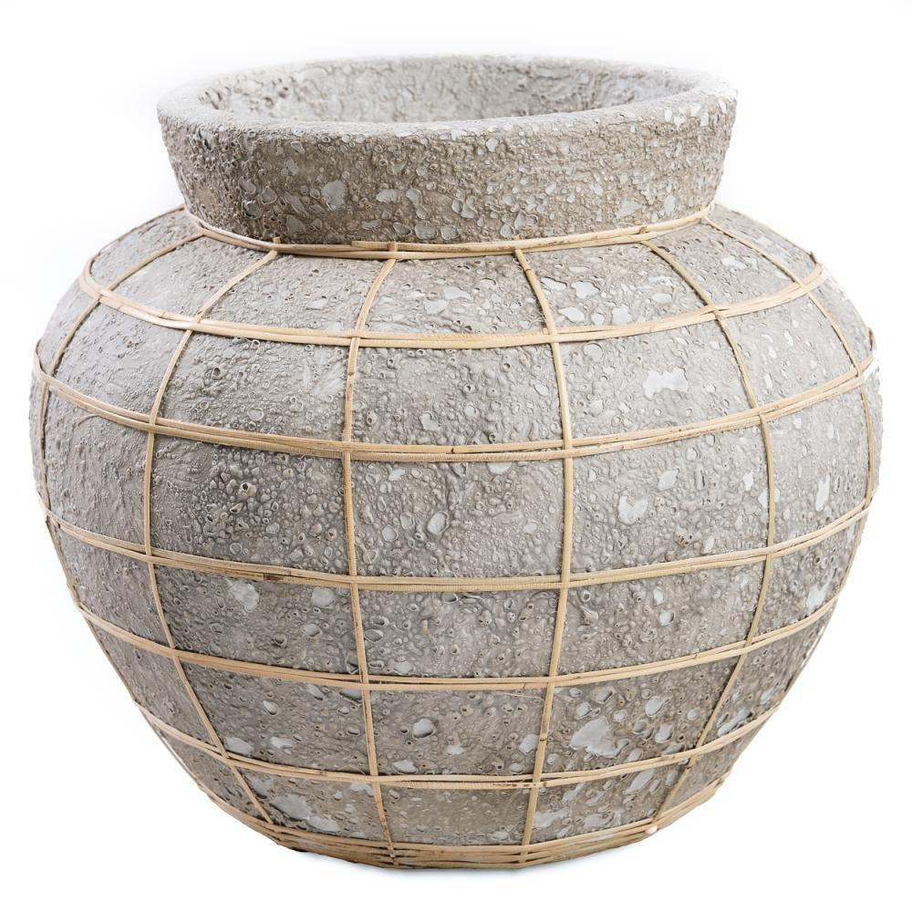 Bazar Bizarre Die Bauch vase-Beton Naturel - L