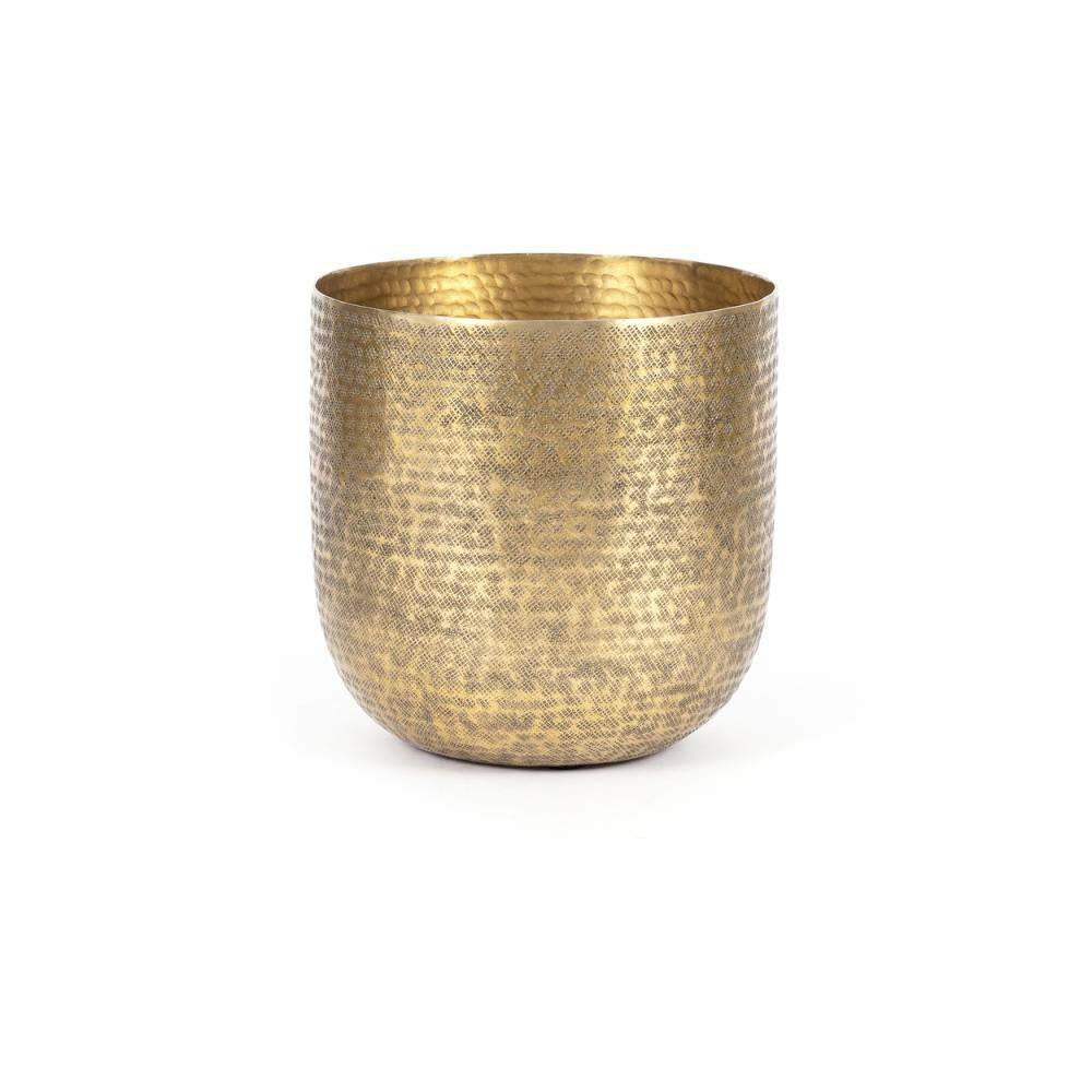 Bazar Bizarre The Hammered Planters-Latón-Juego de 2