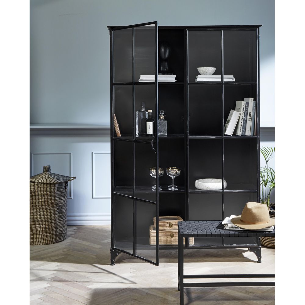 Armoire Nordal A/S DOWNTOWN, 2 portes, noir