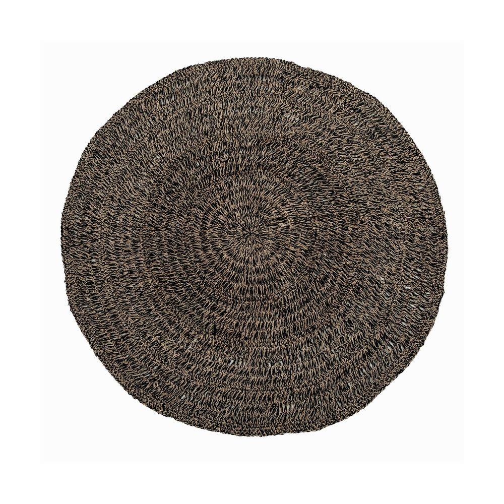 Bazar Bizar Tapis en Jonc de Mer - Noir Naturel - 150