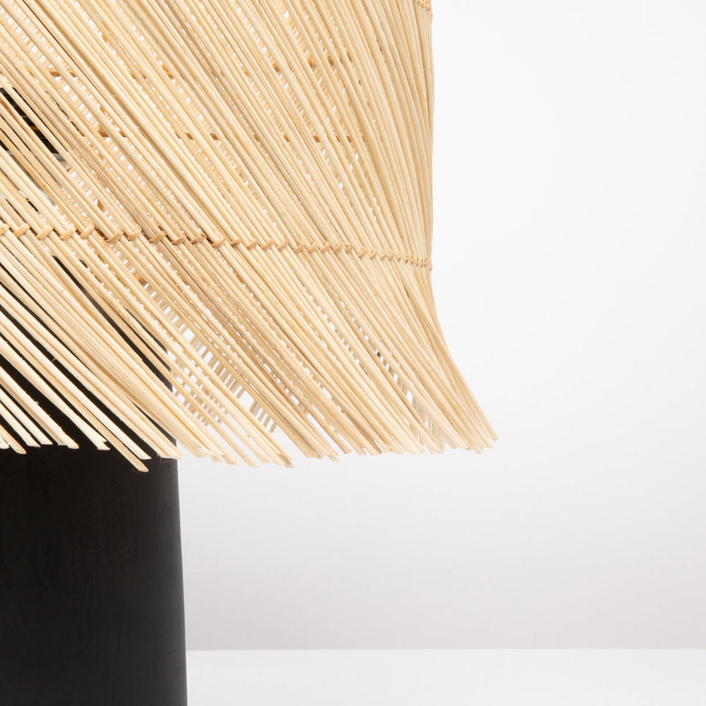 Lampe de table Bazar Bizarre en rotin-Noir Naturel