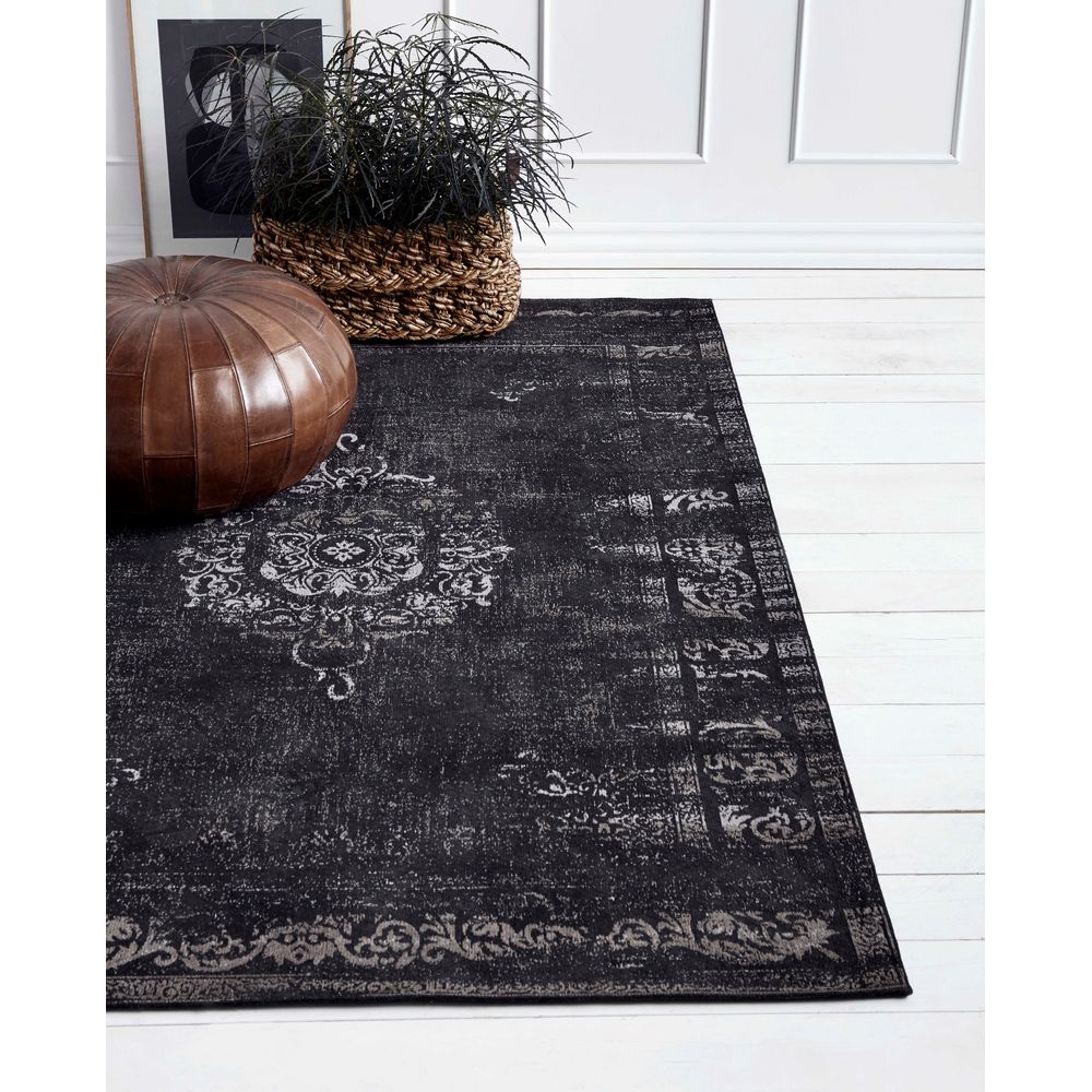 Nordal Alfombra tejida A/S GRAND, gris oscuro/negro